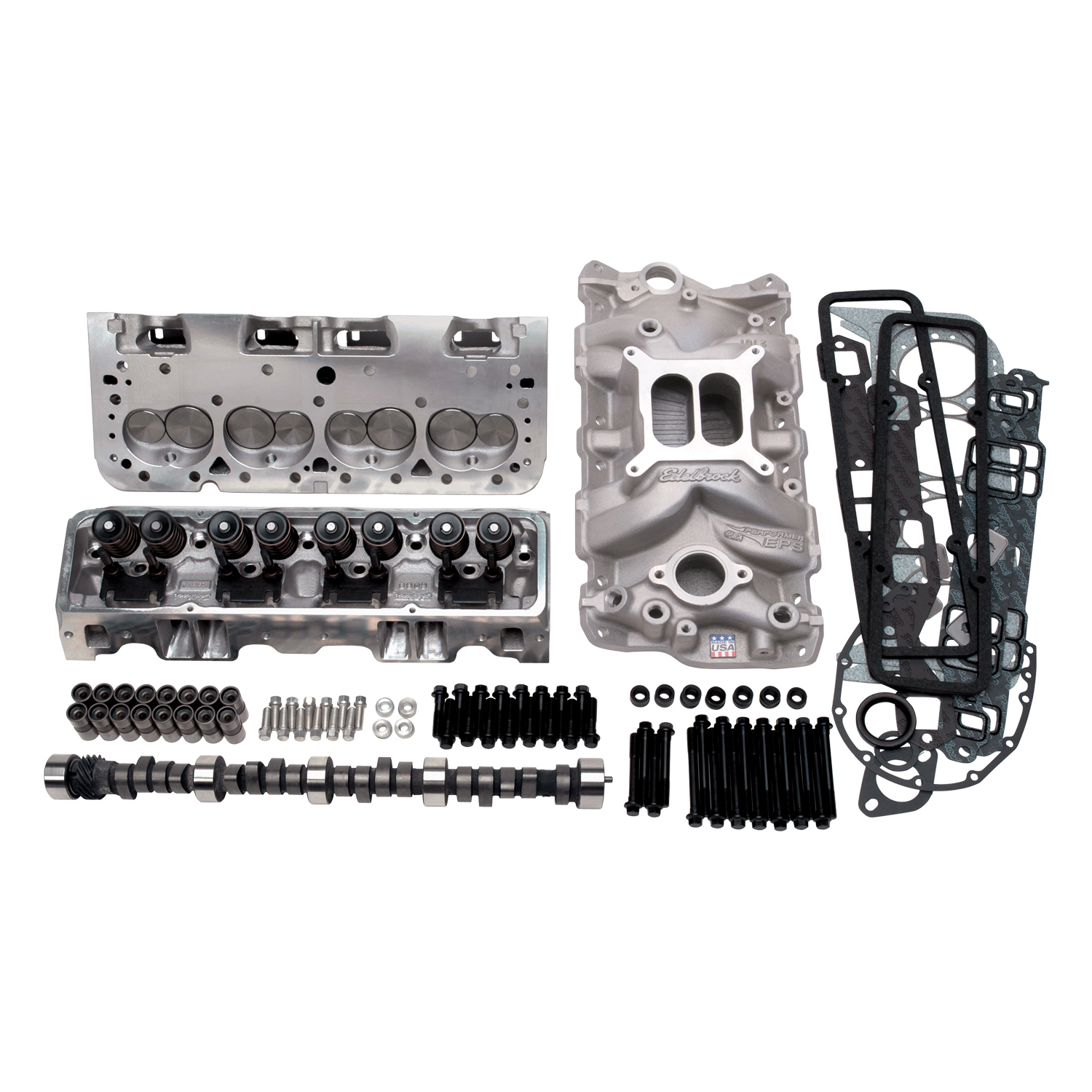 Edelbrock 2022 - Power Package Top End Kit E-Street and Performer Sbc Edelbrock 2022 - Power Package Top End Kit E-Street and Performer Sbc