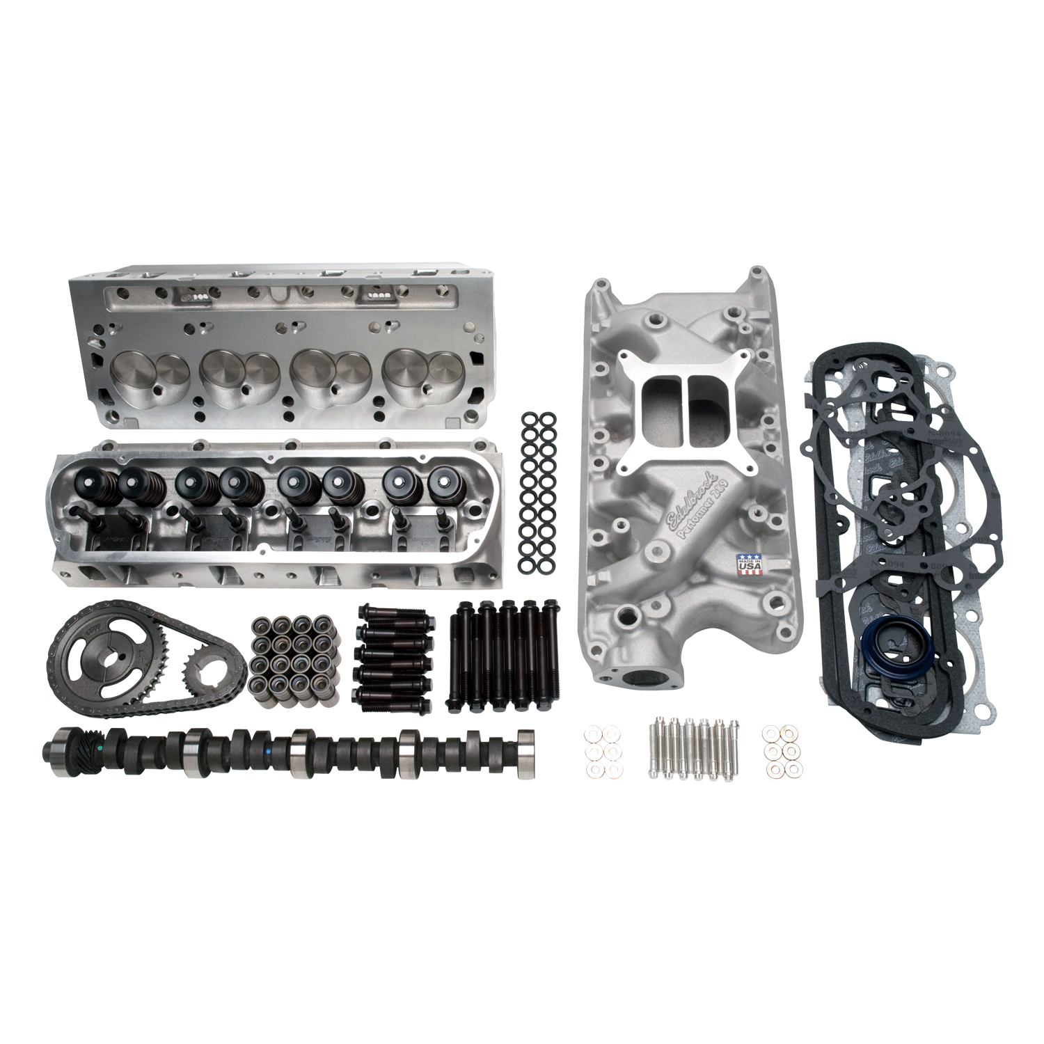 Edelbrock 2027 - Power Package Top End Kit E-Street and Performer Sbf Edelbrock 2027 - Power Package Top End Kit E-Street and Performer Sbf