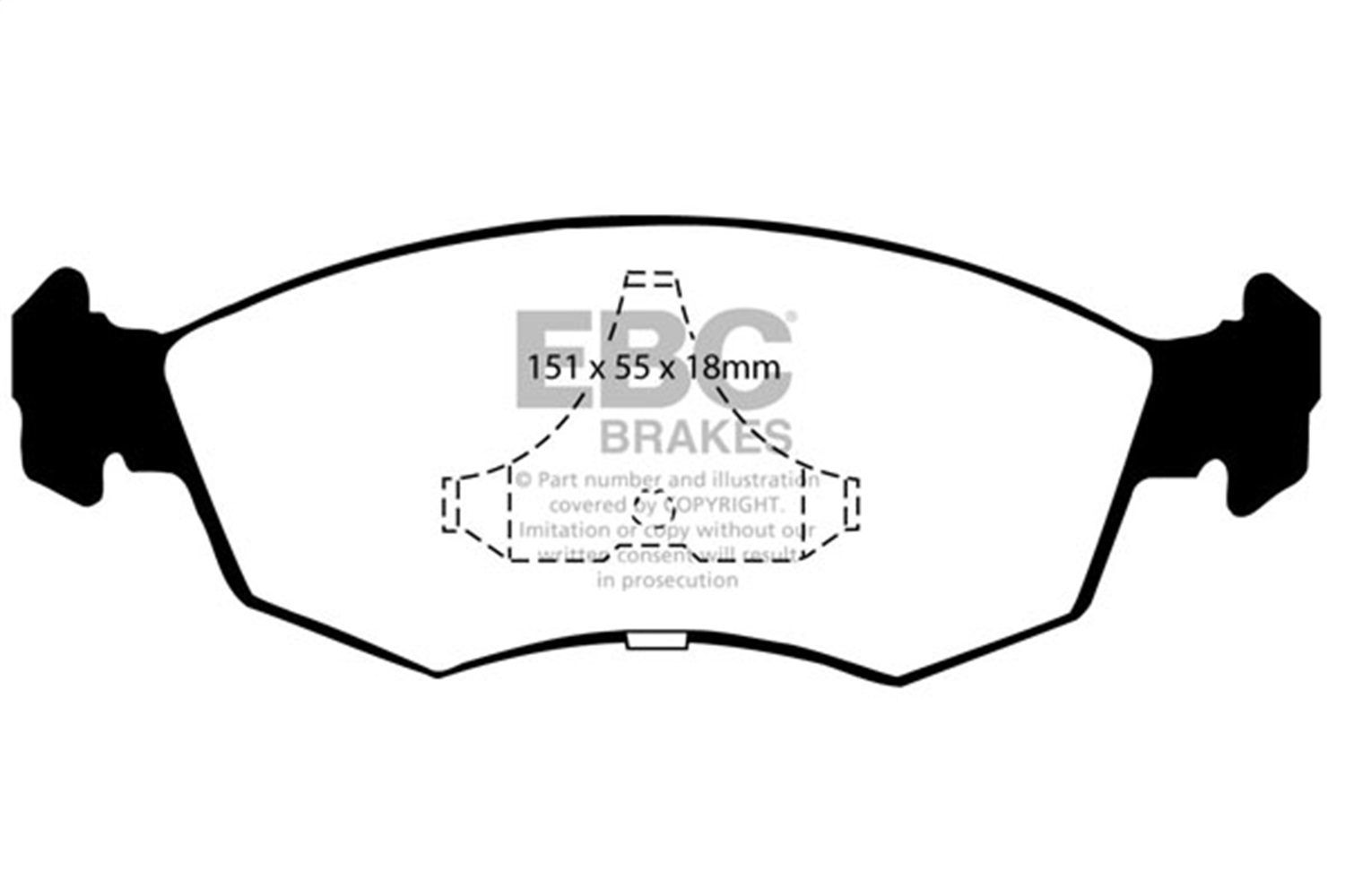 EBC DP2605/2 - Greenstuff 2000 Series Sport Brake Pads EBC DP2605/2 - Greenstuff 2000 Series Sport Brake Pads