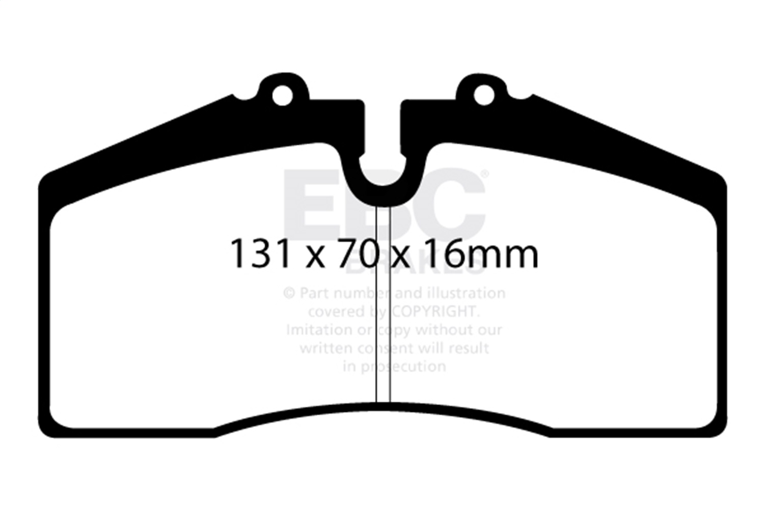 EBC DP31014C - 05+ Ford Saleen Mustang Brembo front calipers Redstuff Front Brake Pads