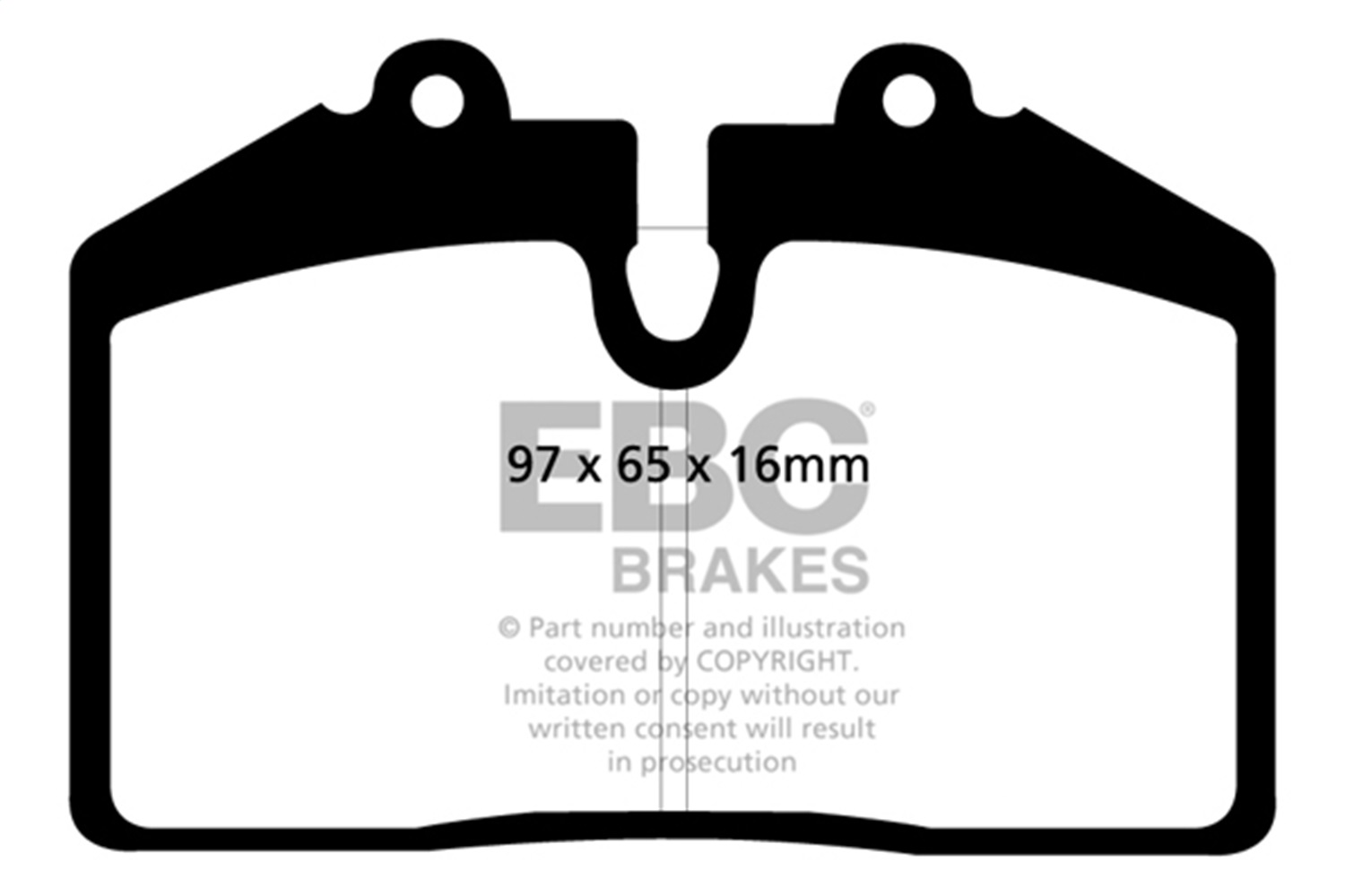 EBC DP31013C - 92-93 Porsche 911 (964) 3.6 Carrera RS America Redstuff Front Brake Pads