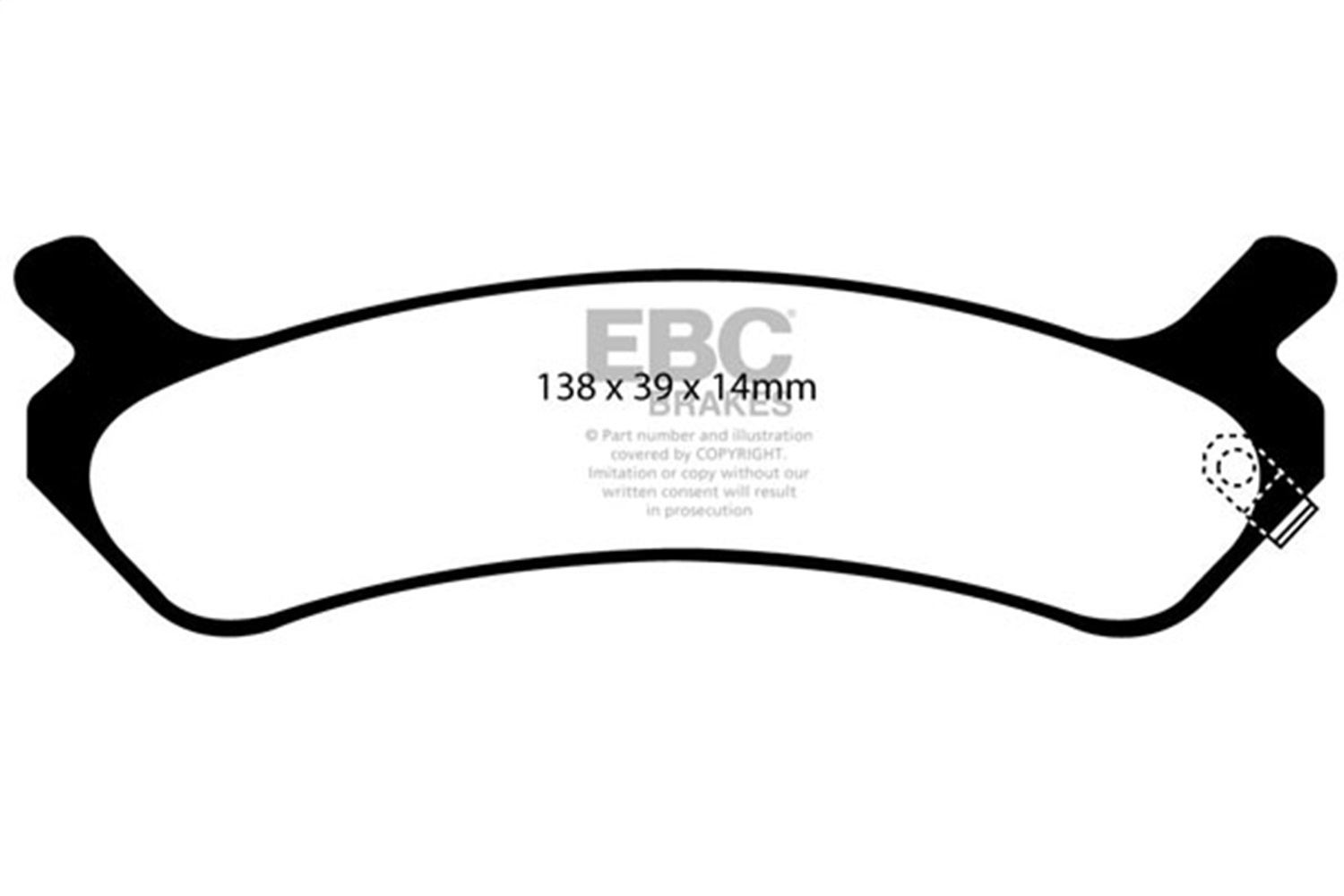 EBC DP31017C - Redstuff Ceramic Low Dust Brake Pads EBC DP31017C - Redstuff Ceramic Low Dust Brake Pads