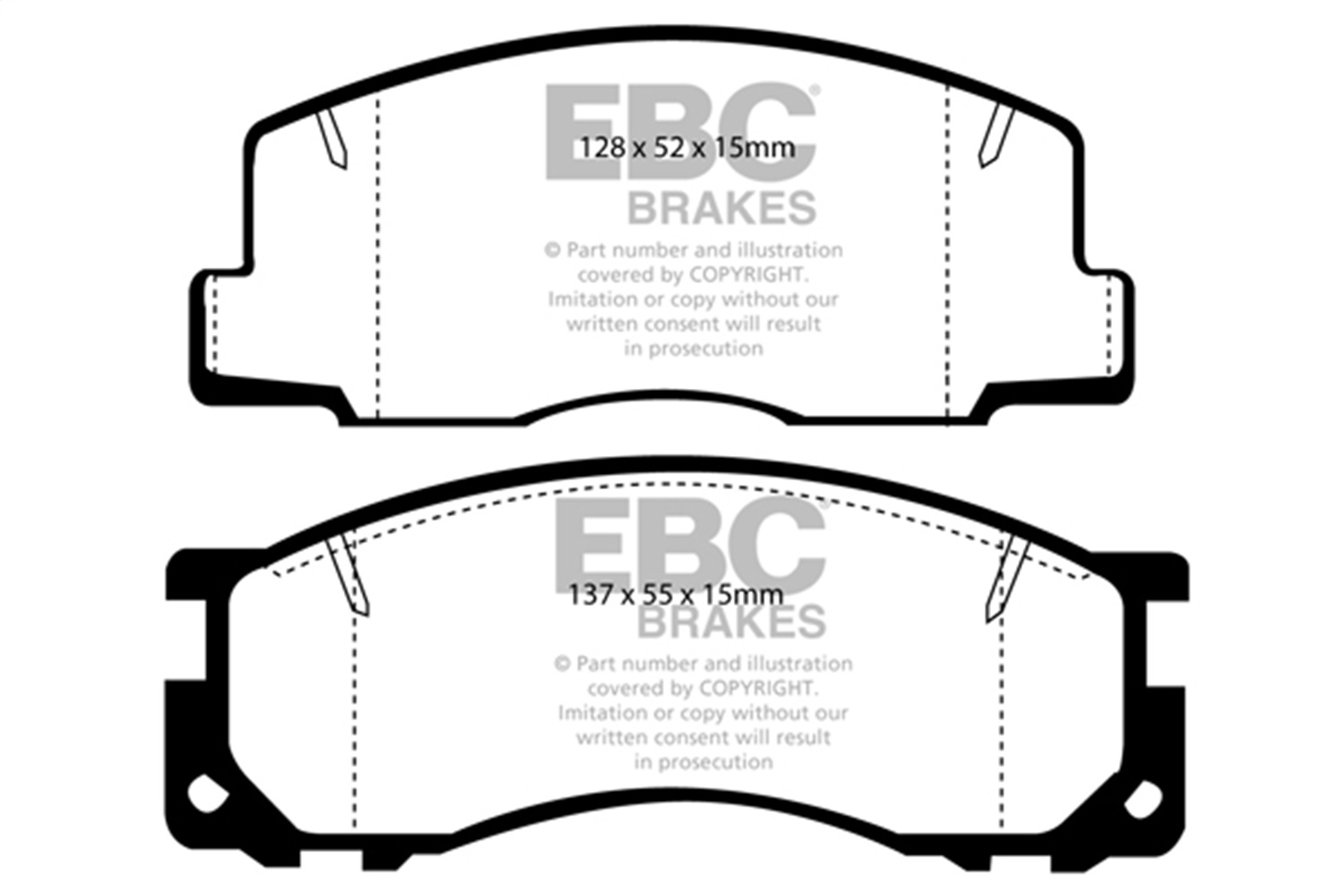 EBC DP2876 - Greenstuff 2000 Series Sport Brake Pads