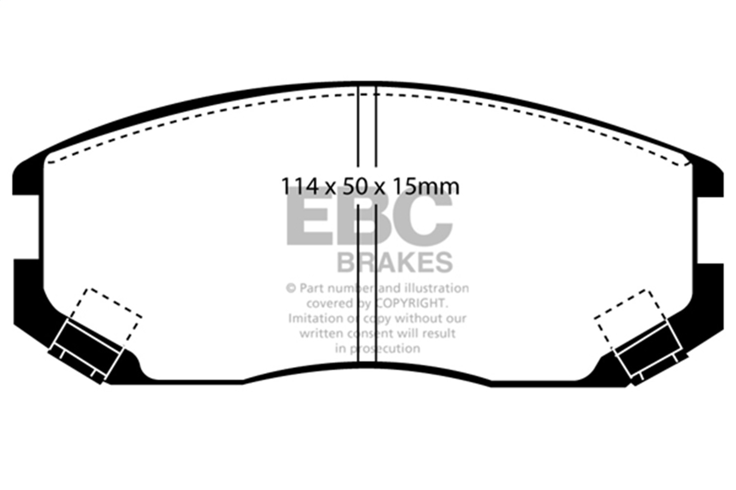 EBC DP31063C - Redstuff Ceramic Low Dust Brake Pads