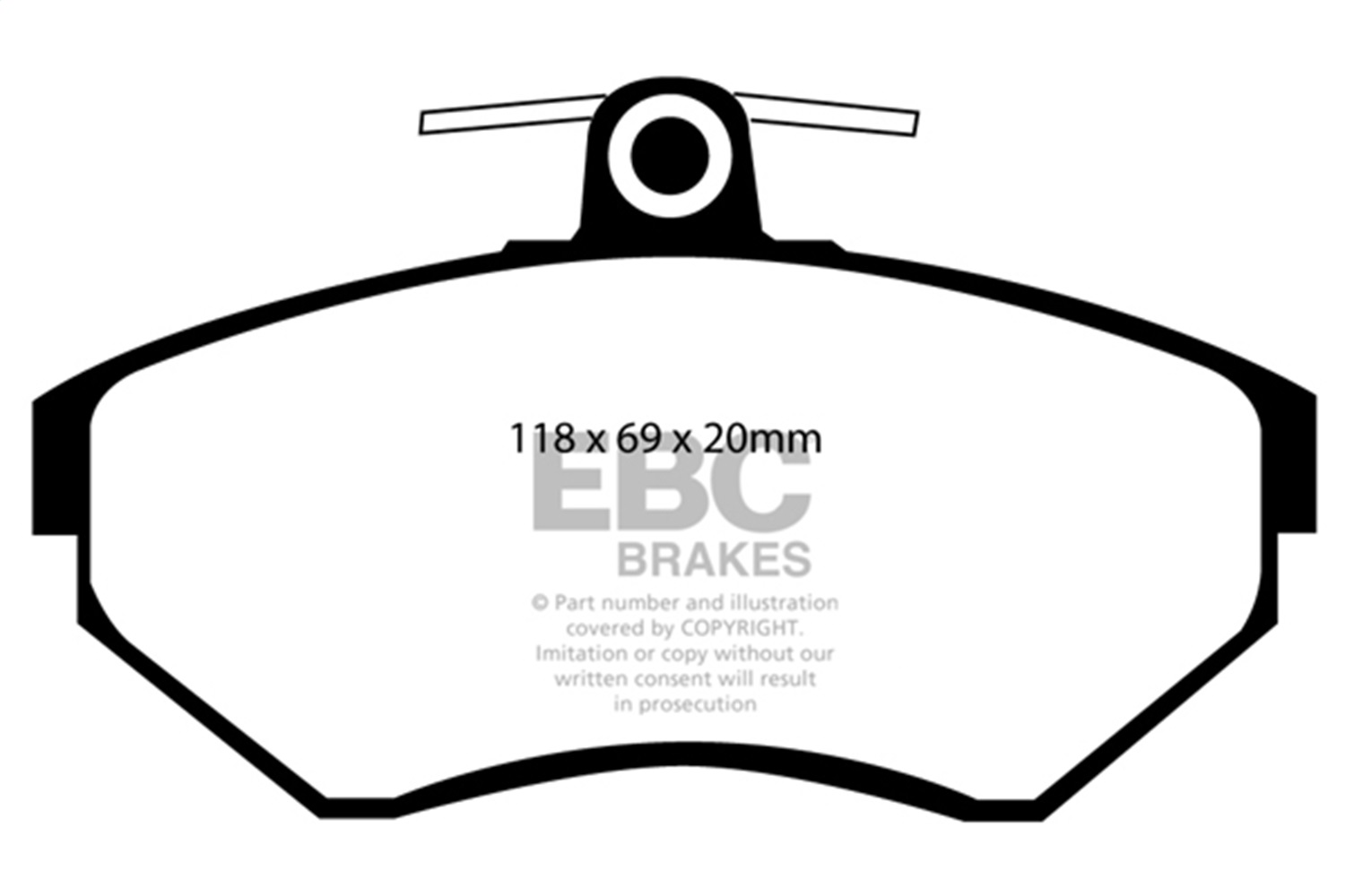 EBC DP31113C - Redstuff Ceramic Low Dust Brake Pads