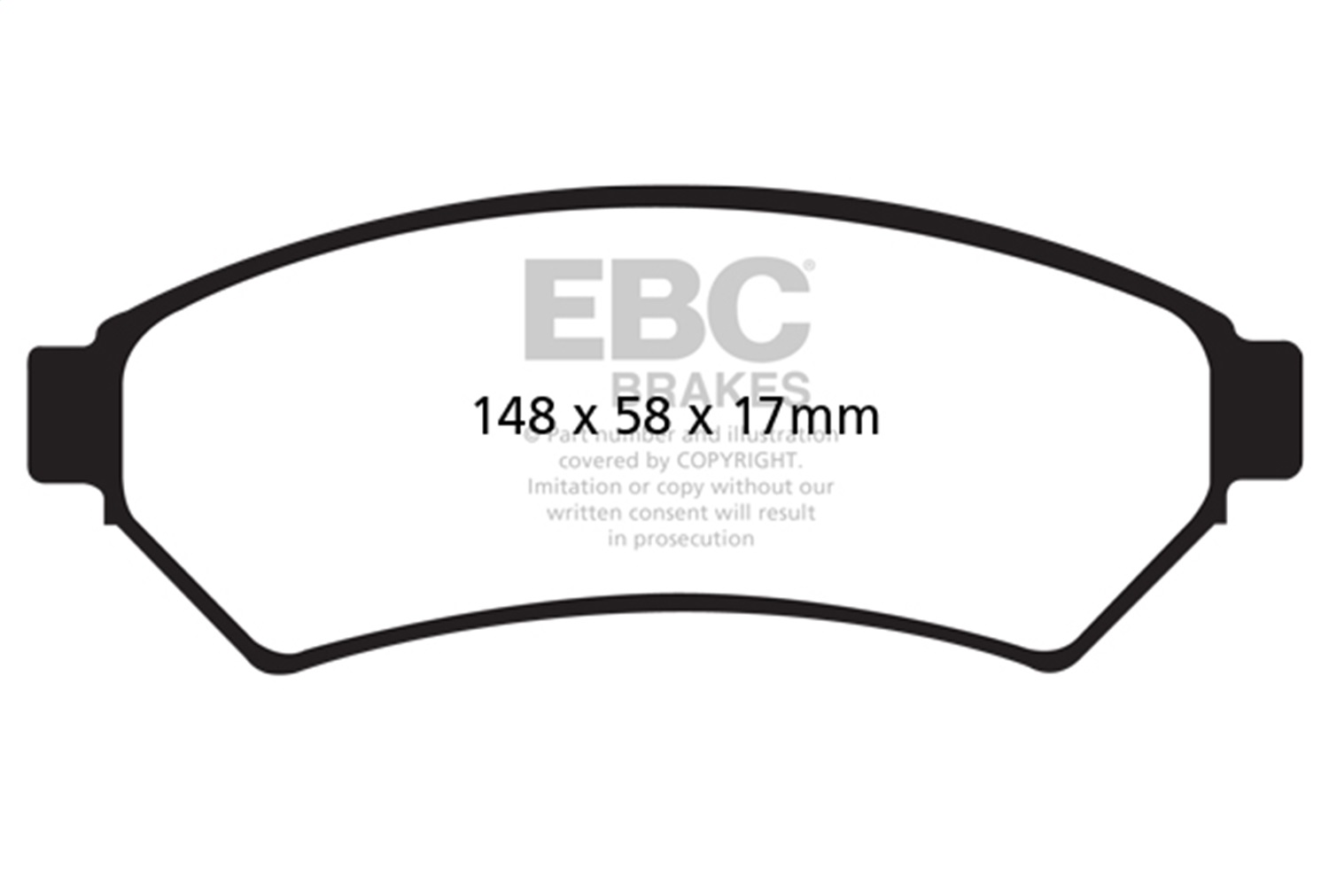 EBC DP31727C - Redstuff Ceramic Low Dust Brake Pads