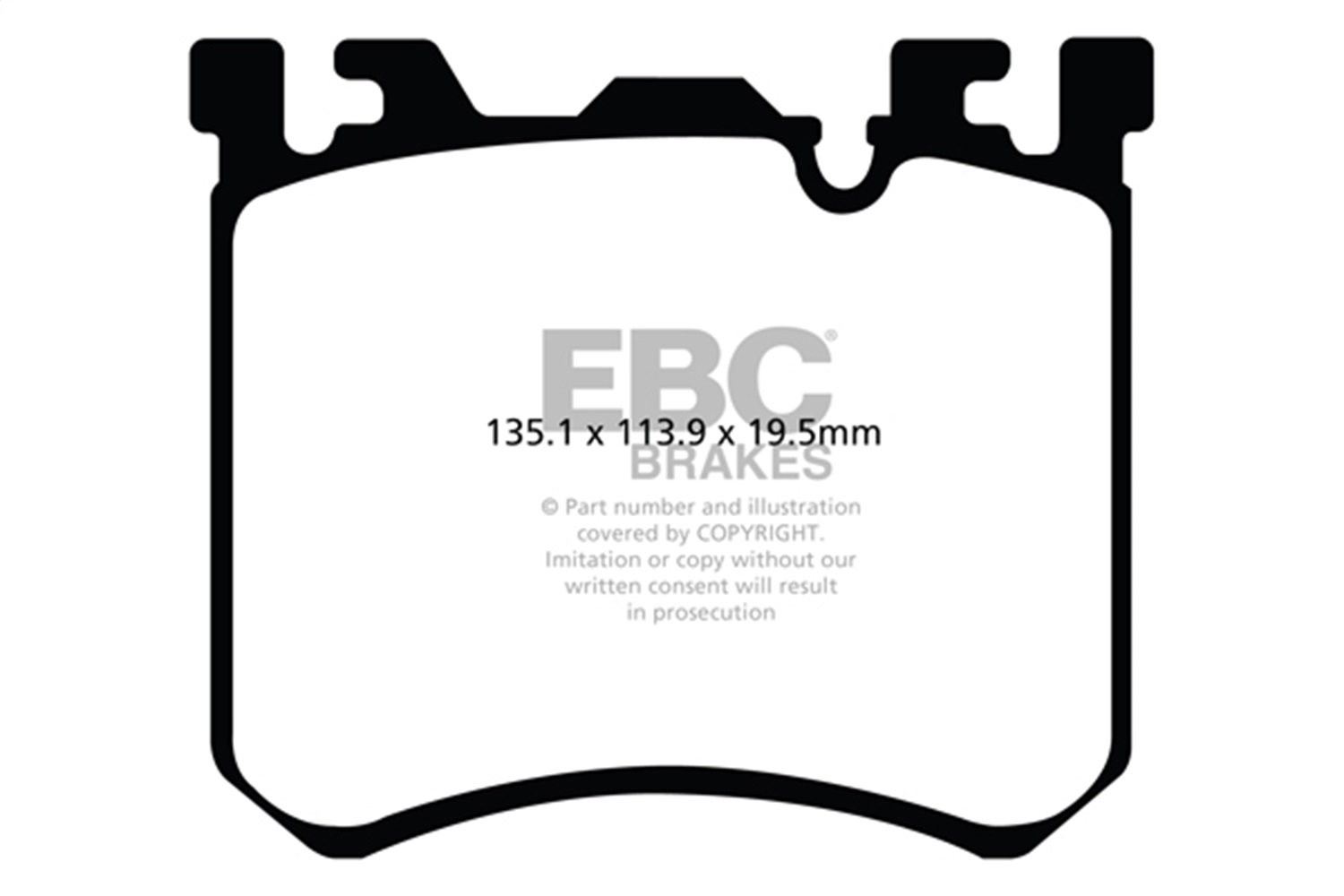 EBC DP32091C - 10-13 BMW X5M 4.4 Twin Turbo Redstuff Front Brake Pads
