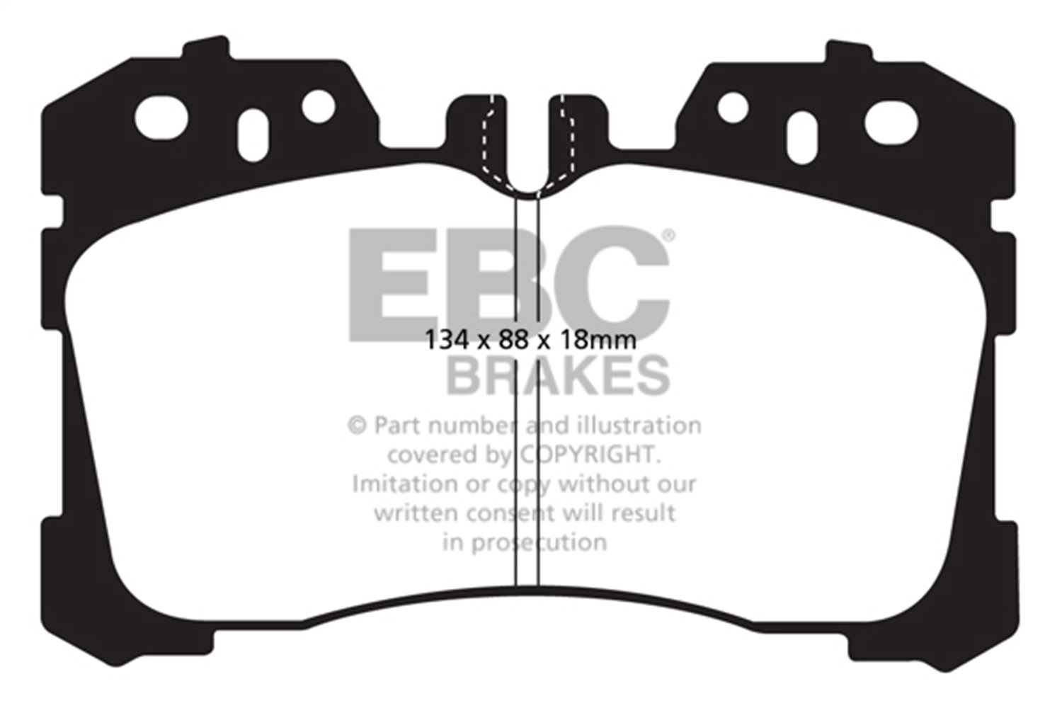 EBC DP31811C - 07+ Lexus LS460 4.6 Redstuff Front Brake Pads EBC DP31811C - 07+ Lexus LS460 4.6 Redstuff Front Brake Pads