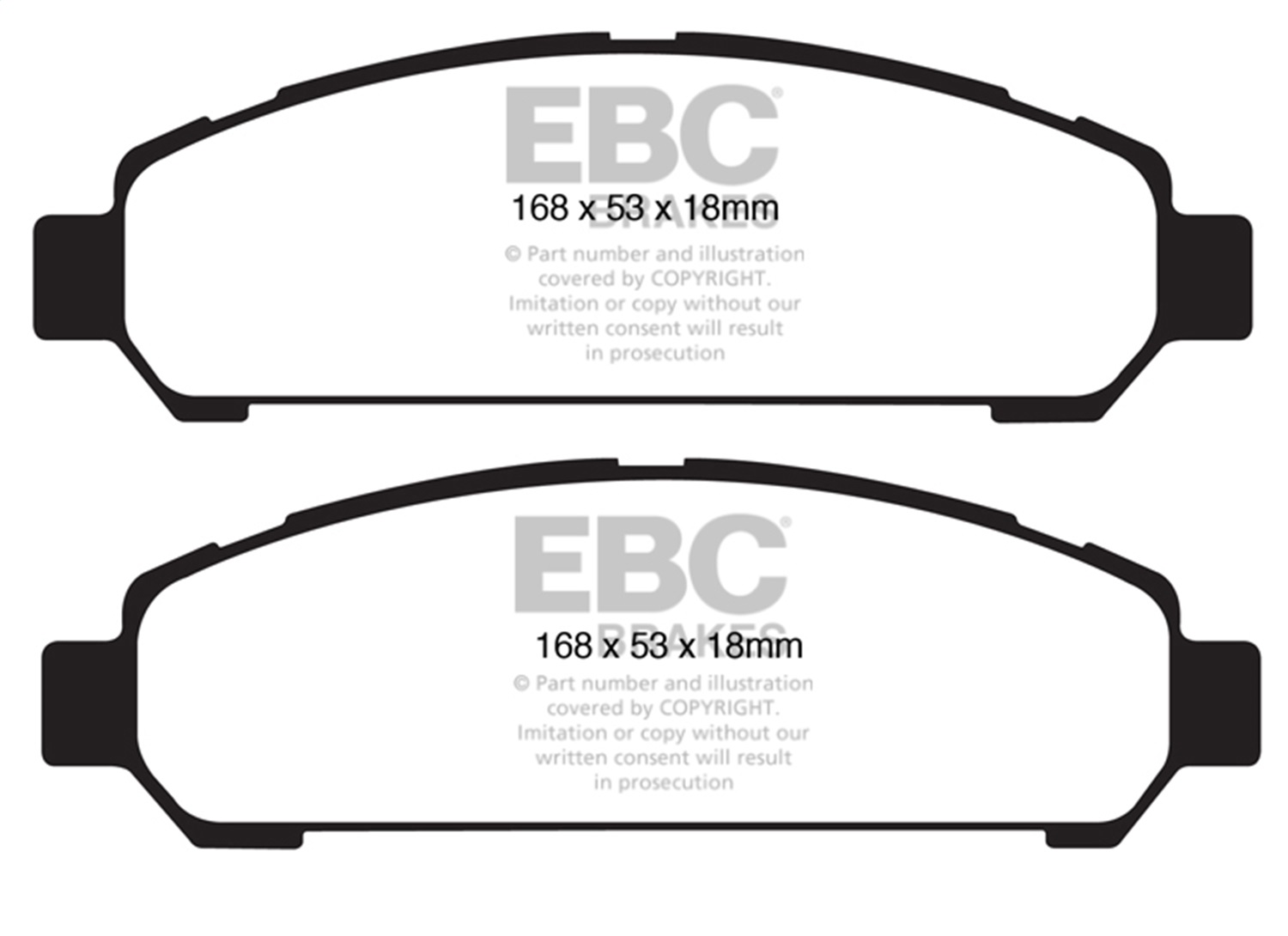 EBC DP31851C - 08+ Toyota Venza 2.7 Redstuff Front Brake Pads