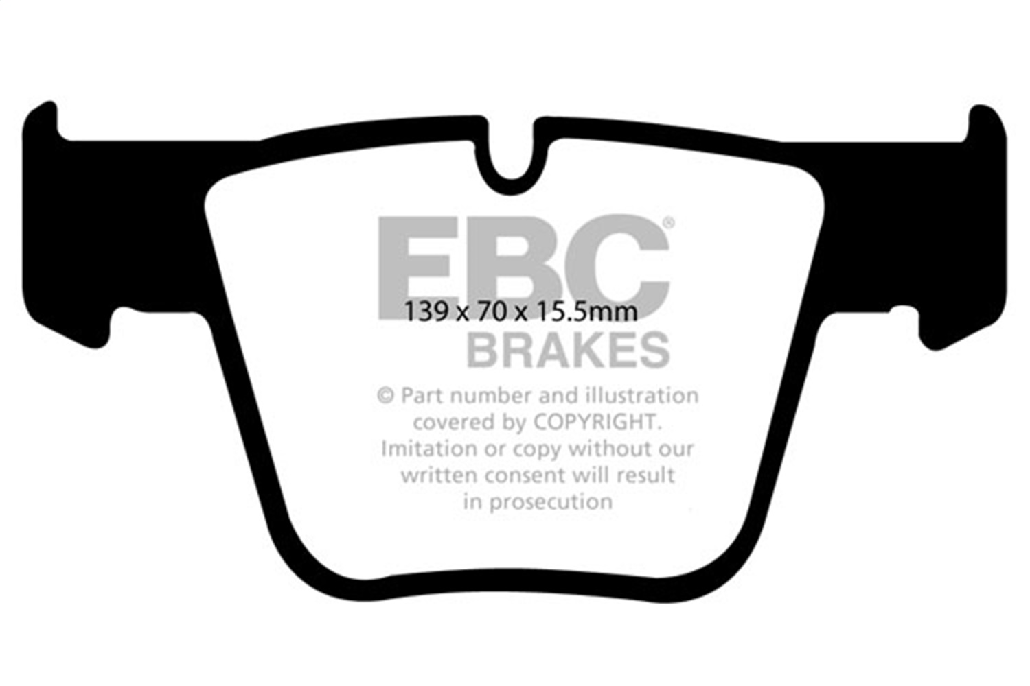 EBC DP31941C - 07-11 Mercedes-Benz CL63 AMG 6.2 Redstuff Front Brake Pads