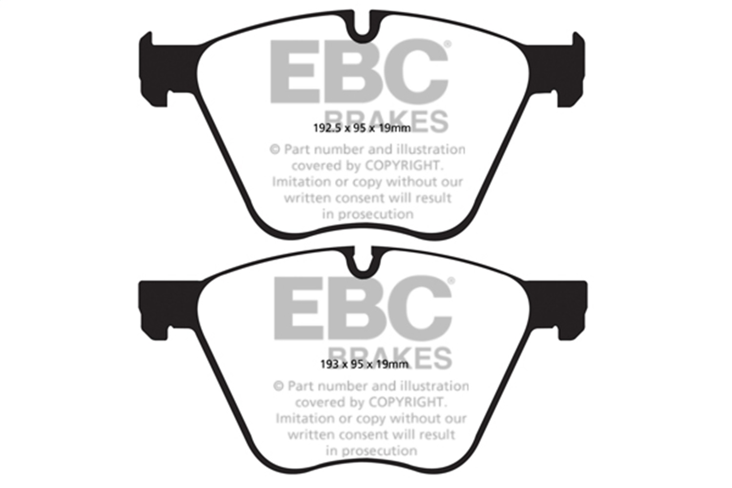 EBC DP32007C - 10-15 BMW X6 4.4 Twin Turbo Hybrid Redstuff Front Brake Pads