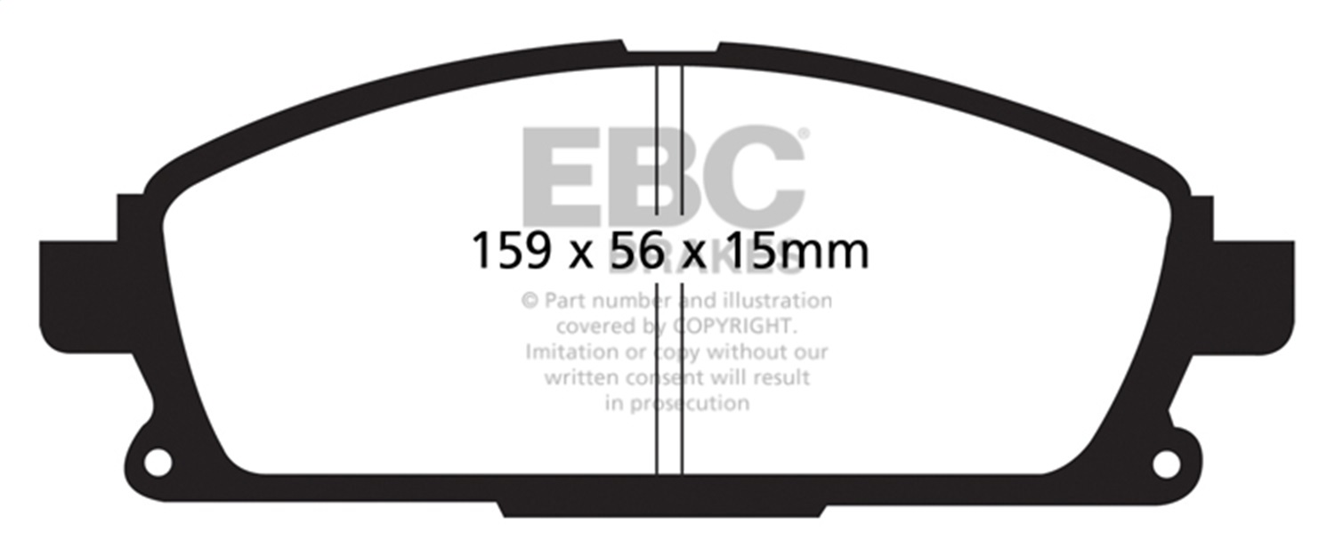 EBC DP31861C - Redstuff Ceramic Low Dust Brake Pads EBC DP31861C - Redstuff Ceramic Low Dust Brake Pads