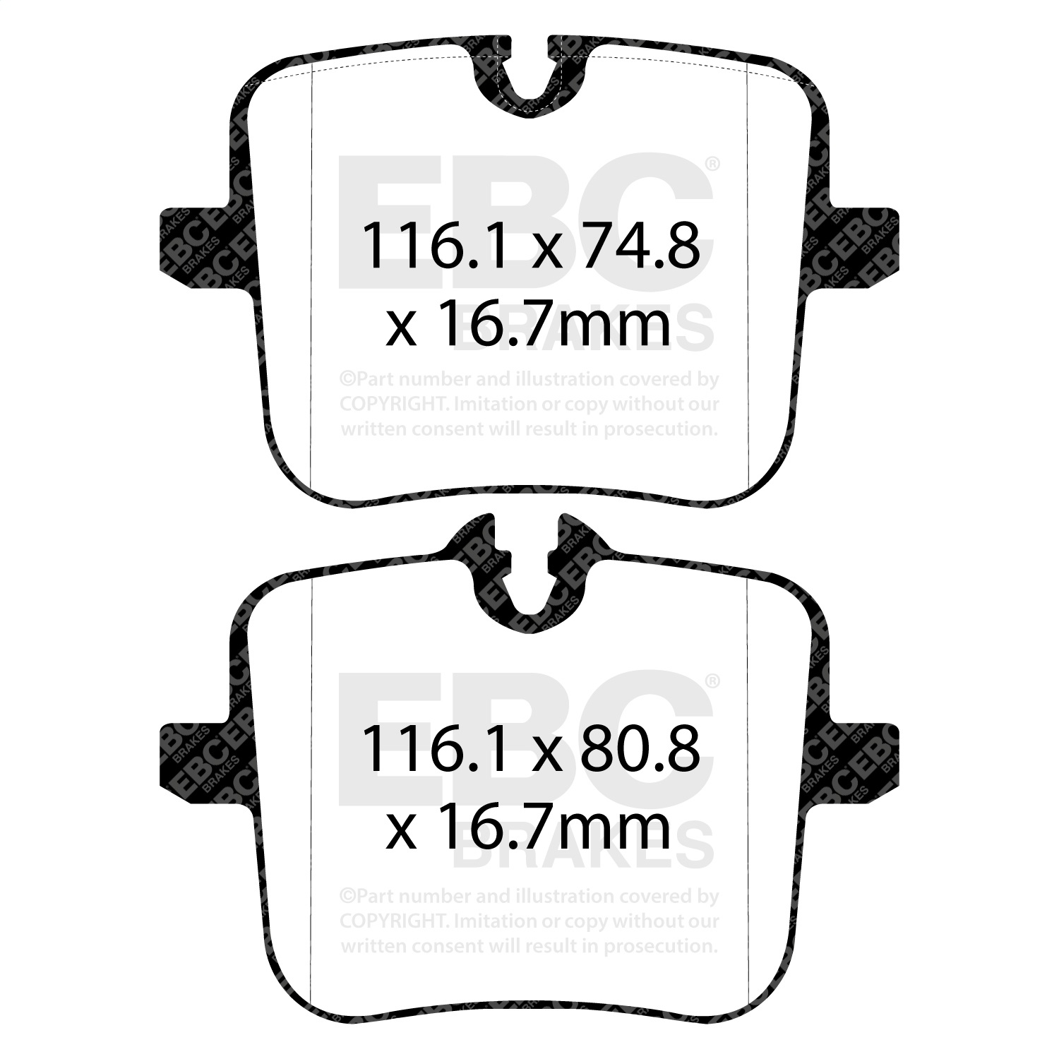 EBC DP32320C - 2018+ BMW M5 4.4TT (F90) Redstuff Rear Brake Pads
