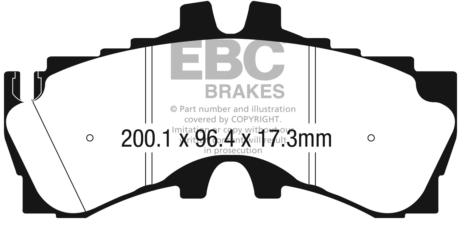 EBC DP32323C - 2018+ Lexus LC500 5.0L Redstuff Front Brake Pads EBC DP32323C - 2018+ Lexus LC500 5.0L Redstuff Front Brake Pads