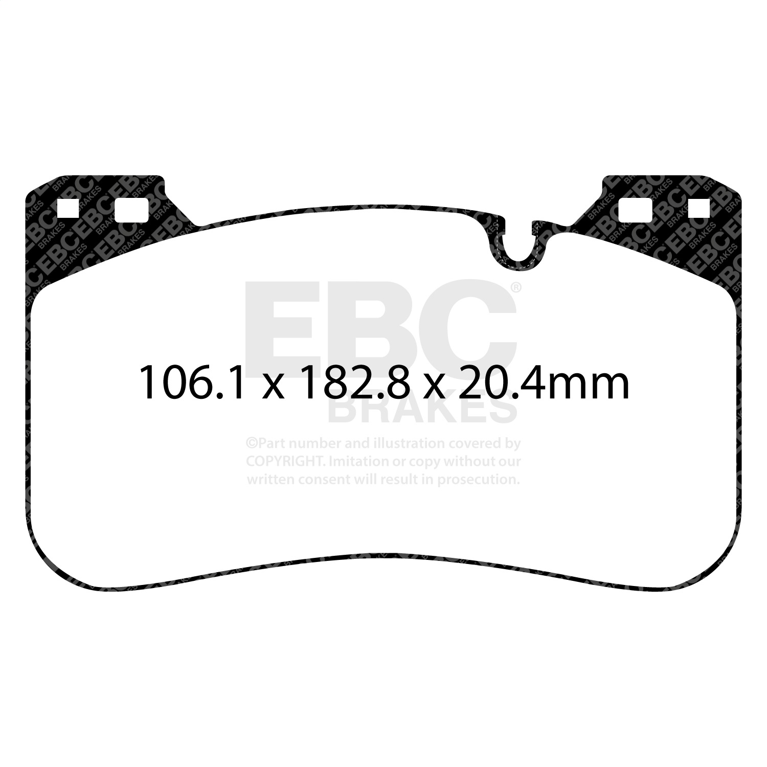 EBC DP32331C - 2018+ BMW M5 4.4TT (F90) Redstuff Front Brake Pads
