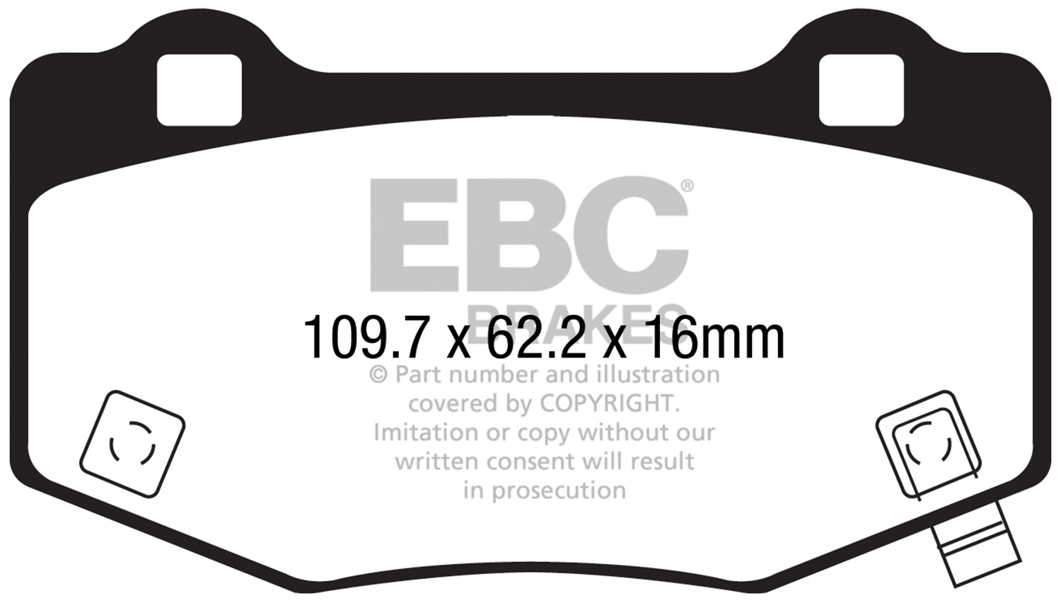 EBC DP33056C - Redstuff Ceramic Low Dust Brake Pads EBC DP33056C - Redstuff Ceramic Low Dust Brake Pads