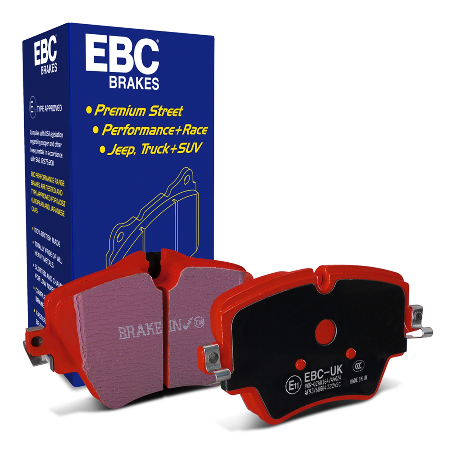 EBC DP32245C - 2017+ Mini Cooper Countryman (F60) 1.5L Turbo Redstuff Front Brake Pads