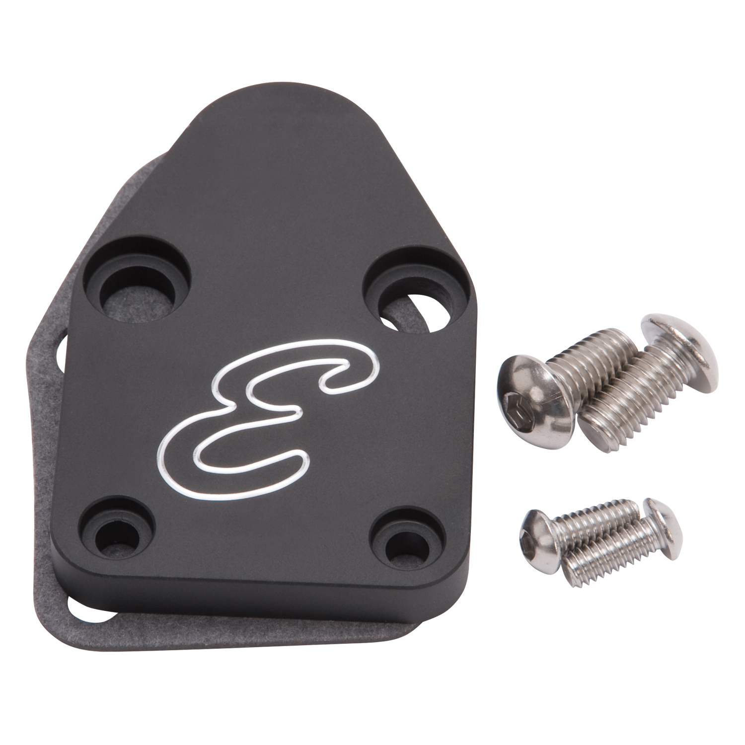 Edelbrock 4020 - Fuel Pump Block-Off Plate SBC Billet Aluminum Edelbrock 4020 - Fuel Pump Block-Off Plate SBC Billet Aluminum