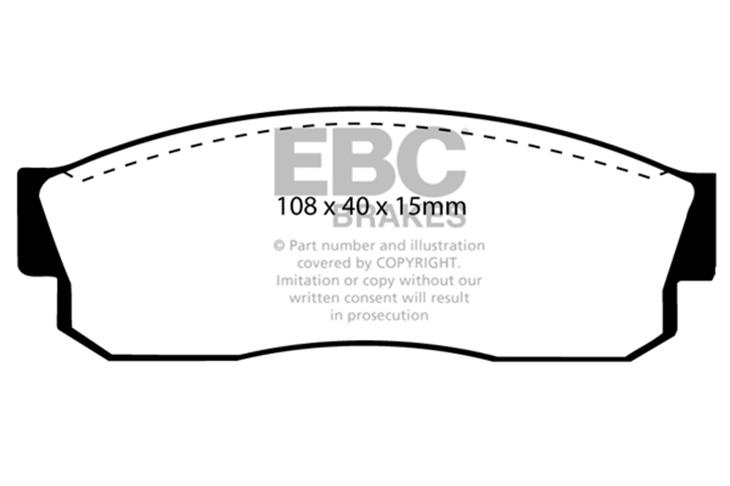 EBC DP3452C - Redstuff Ceramic Low Dust Brake Pads EBC DP3452C - Redstuff Ceramic Low Dust Brake Pads