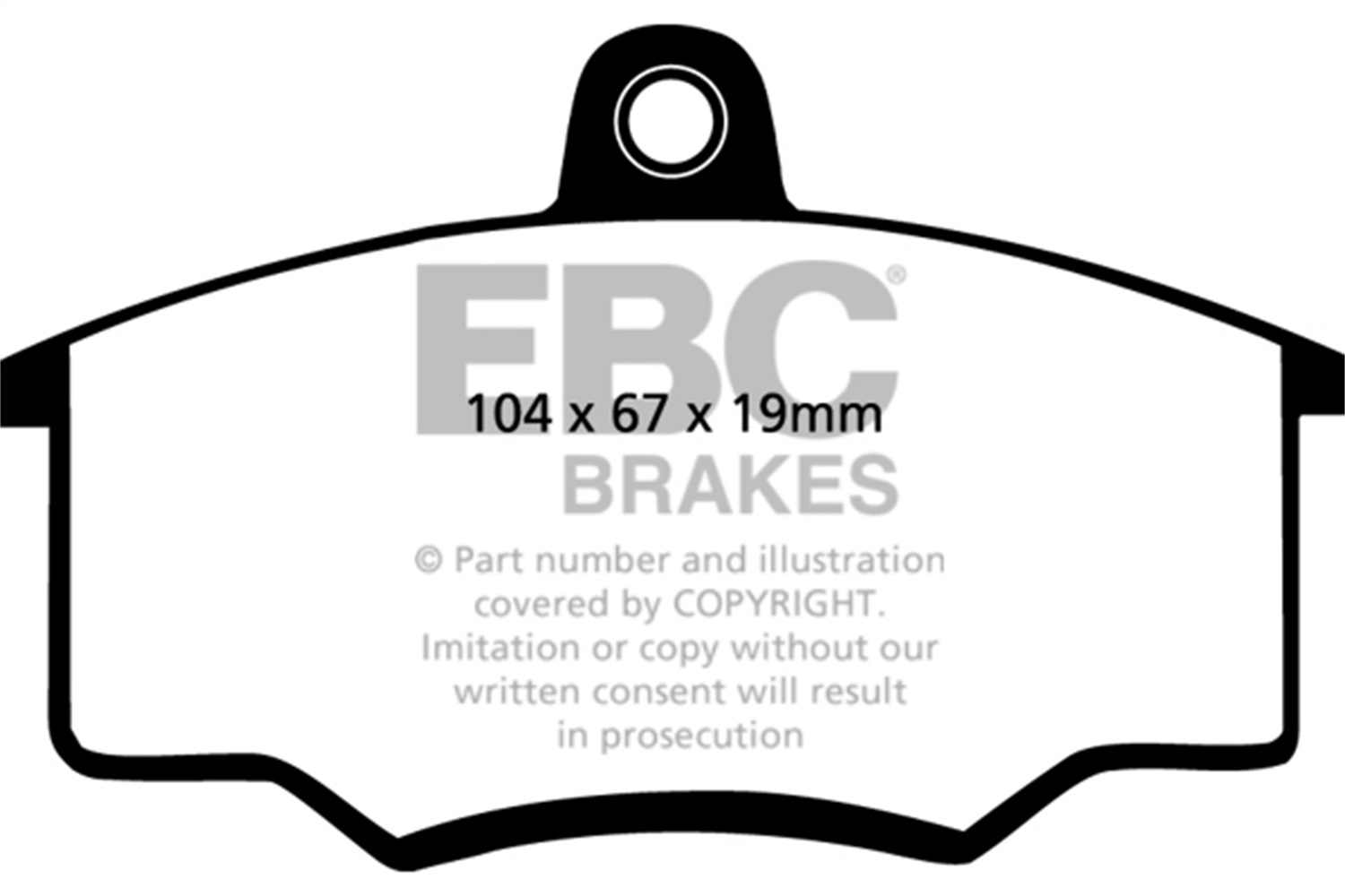 EBC DP3310C - Redstuff Ceramic Low Dust Brake Pads EBC DP3310C - Redstuff Ceramic Low Dust Brake Pads