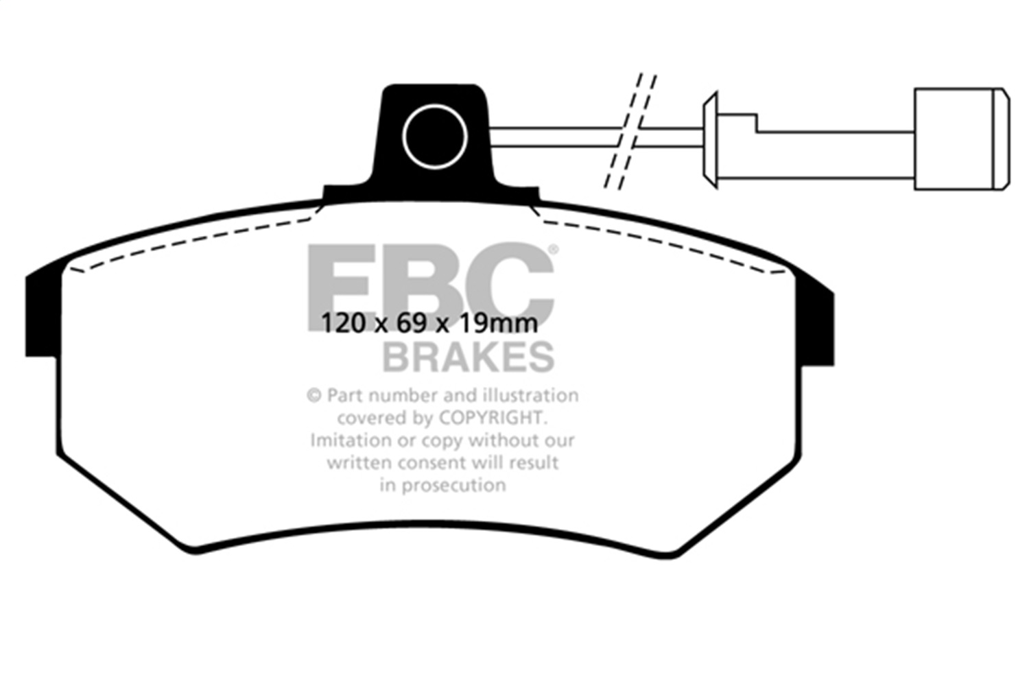 EBC DP3486C - Redstuff Ceramic Low Dust Brake Pads