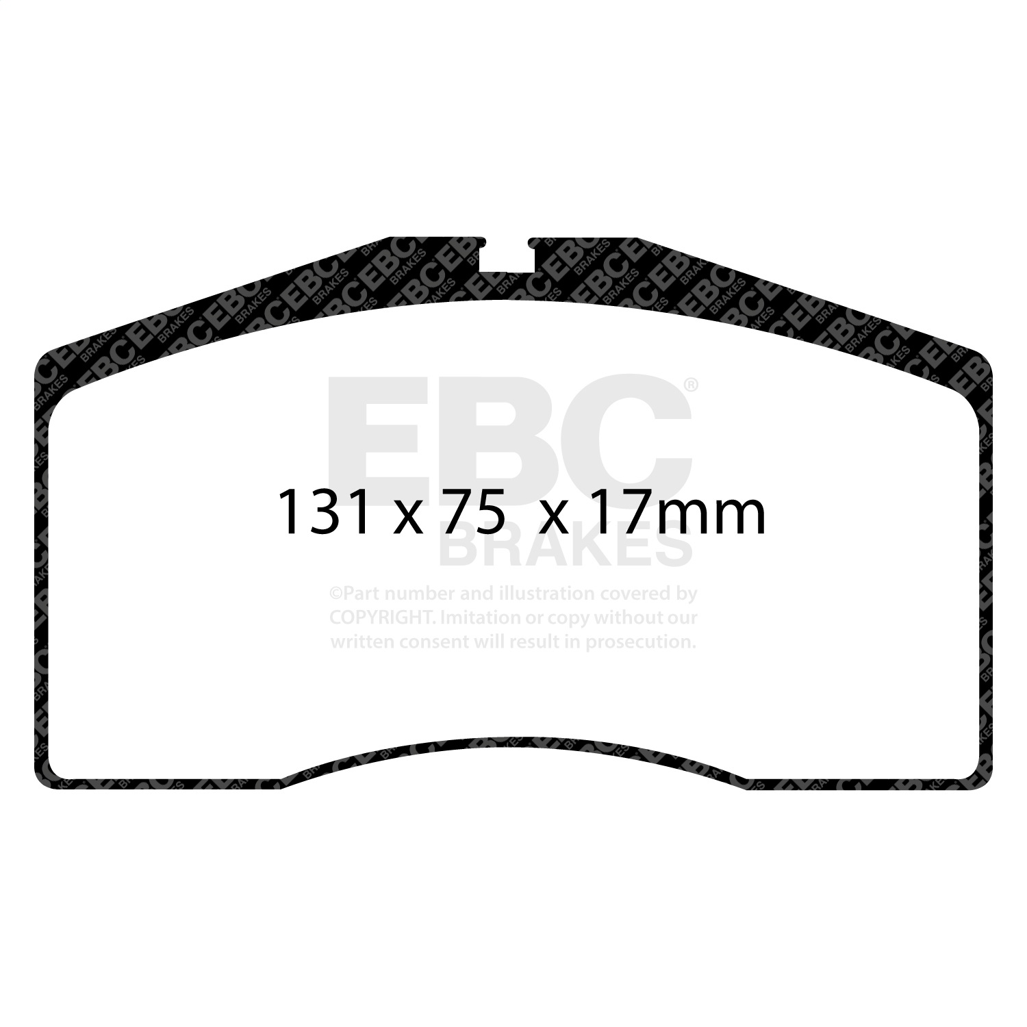EBC DP3997C - 93-95 Porsche 911 (964) 3.6 Turbo Redstuff Front Brake Pads