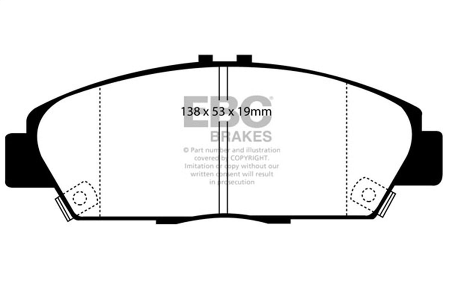 EBC DP3975C - Redstuff Ceramic Low Dust Brake Pads EBC DP3975C - Redstuff Ceramic Low Dust Brake Pads
