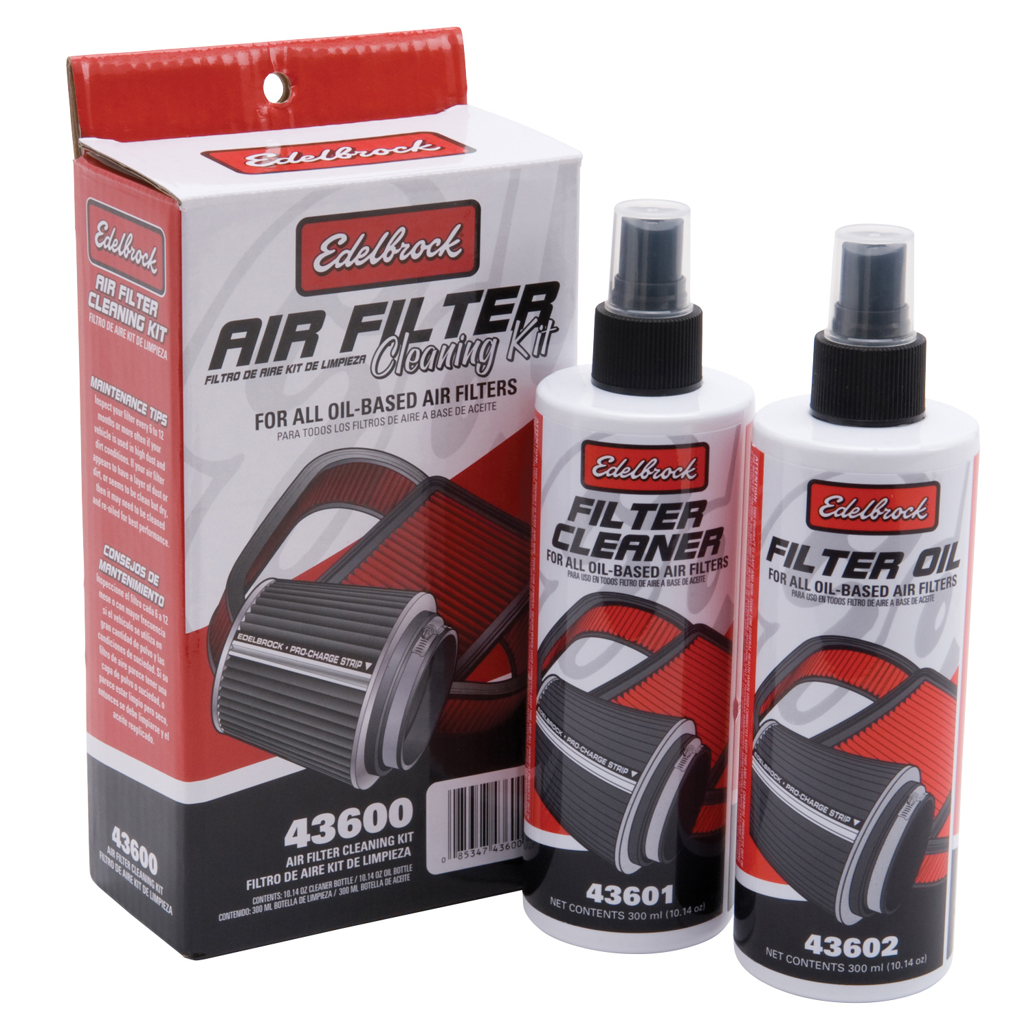 Edelbrock 43600 - Air Filter Cleaning Kit Clear Oil Edelbrock 43600 - Air Filter Cleaning Kit Clear Oil