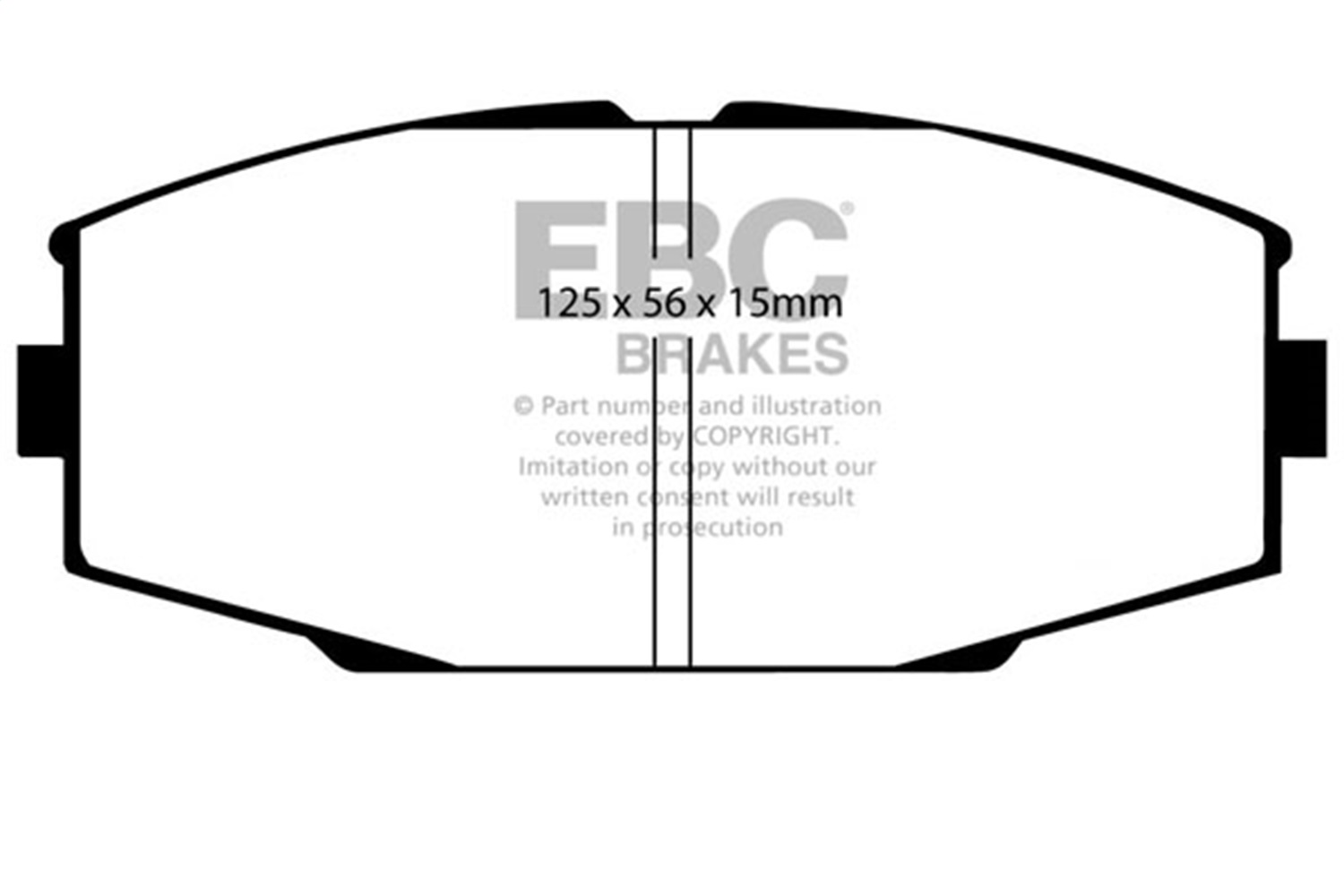 EBC DP3610C - 86-92 Toyota Supra 2.8 Redstuff Front Brake Pads