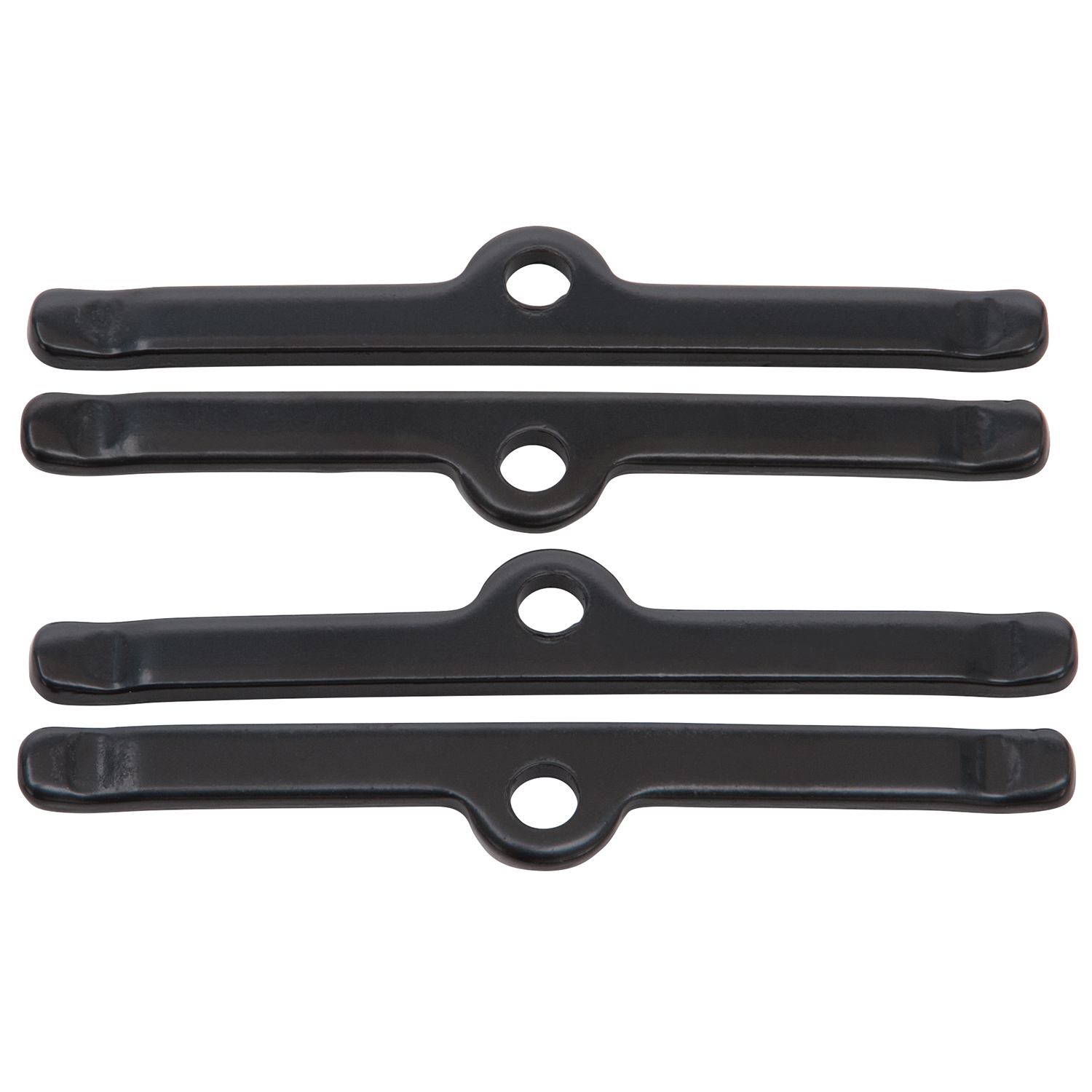 Edelbrock 44263 - Vc Hold Down Tab Kit SBC 5In Long Steel Black Set of 4