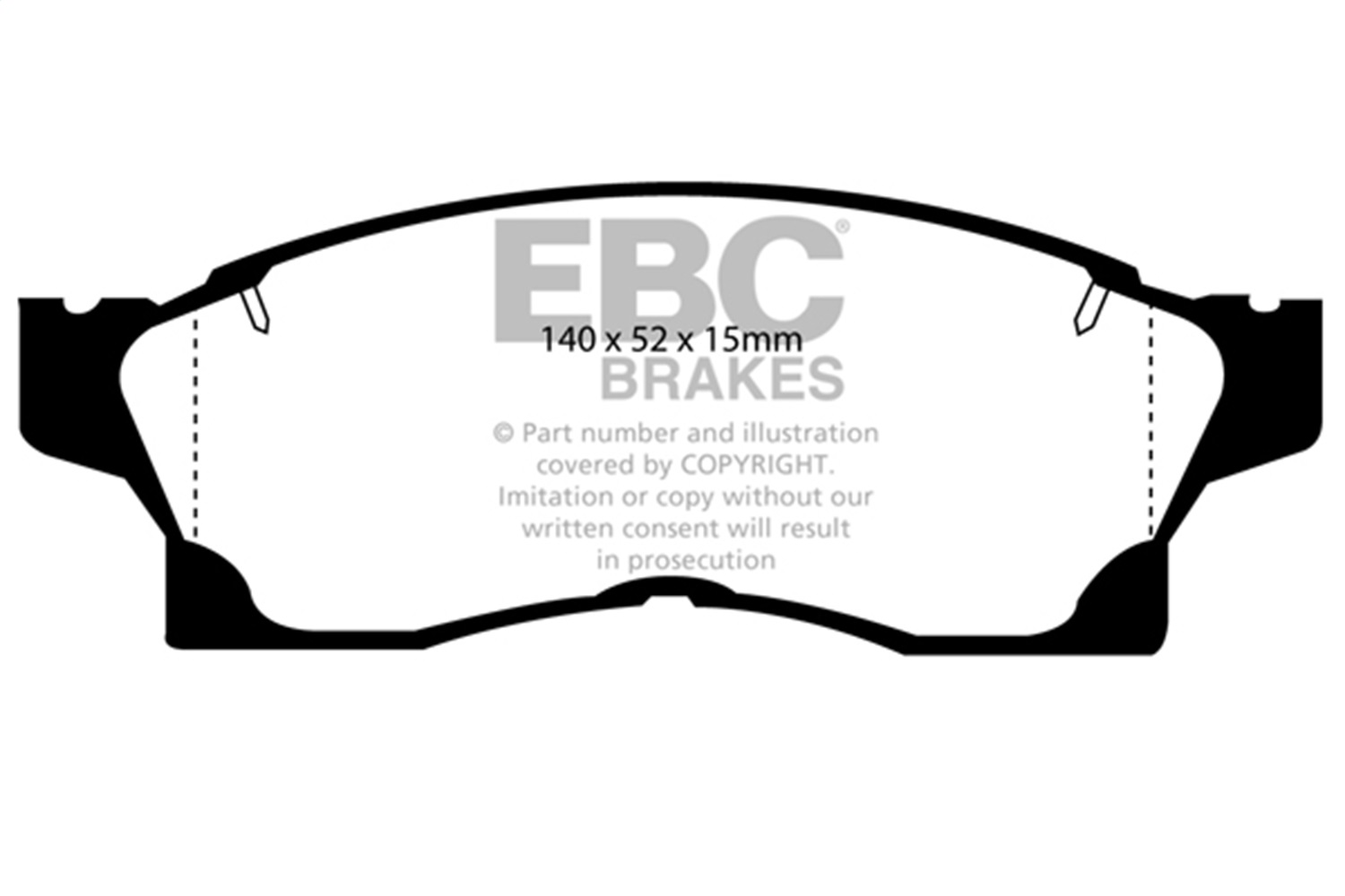 EBC DP3936C - 91-92 Toyota MR2 2.0 Turbo Redstuff Front Brake Pads