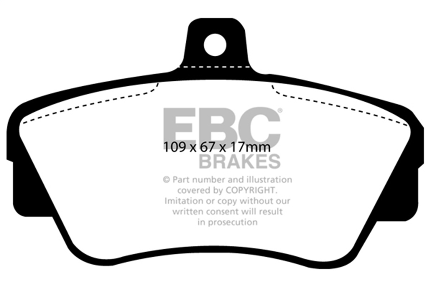 EBC DP3838C - Redstuff Ceramic Low Dust Brake Pads EBC DP3838C - Redstuff Ceramic Low Dust Brake Pads