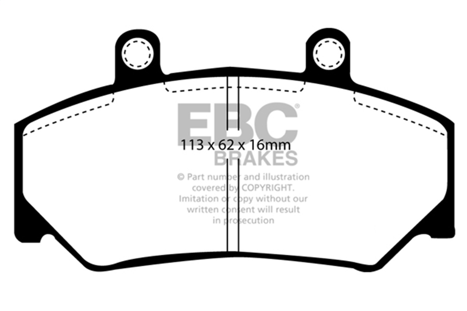 EBC DP3800C - Redstuff Ceramic Low Dust Brake Pads