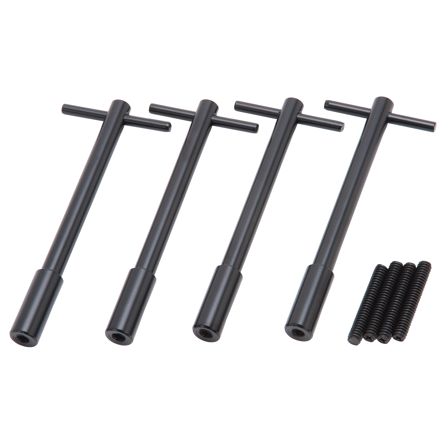 Edelbrock 44023 - Vc Hold Down Kit T-Bar 1/4In-20 Thread 5In Long Black (Set of 4)