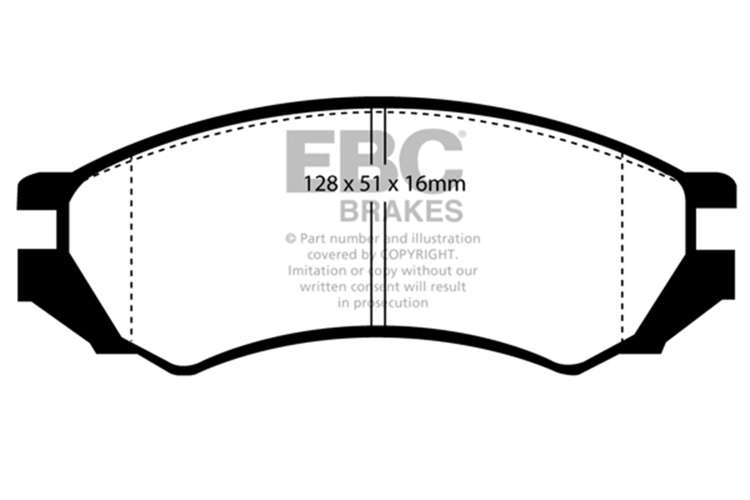 EBC DP3839C - 91-93 Nissan NX 2.0 (ABS) Redstuff Front Brake Pads