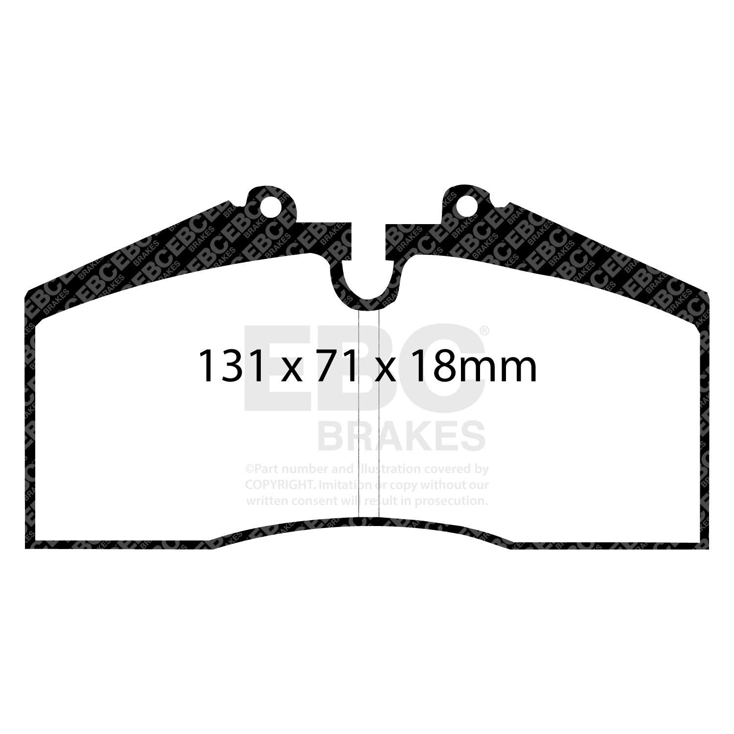 EBC DP3767C - 96-98 Porsche 911 (993) 3.6 Carrera 4S Redstuff Rear Brake Pads
