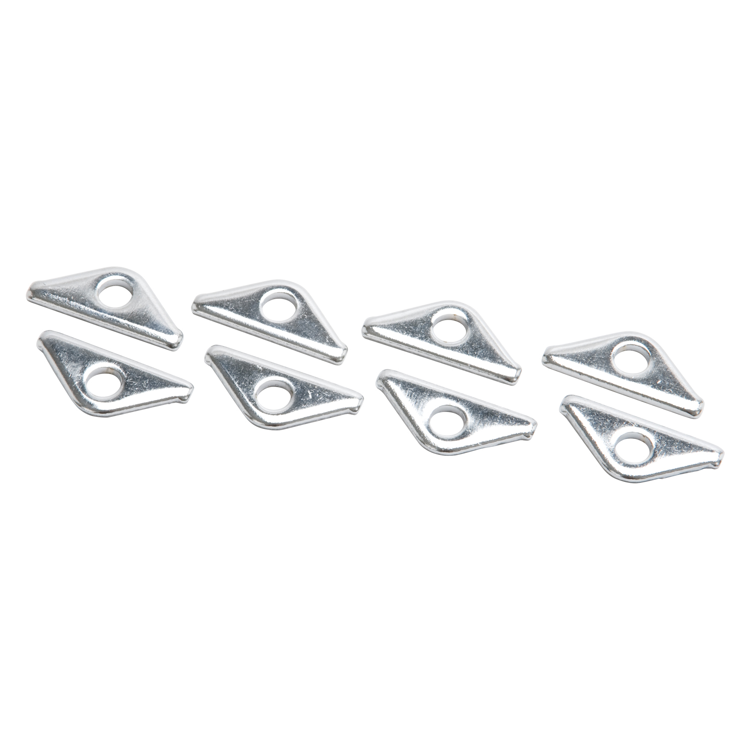 Edelbrock 4427 - Hold-Down Tab Kits (Universal, set of Chrome 8, 1.5" long)