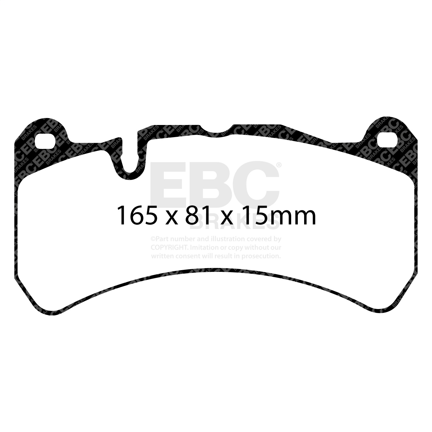 EBC DP41591R - 07-08 Ferrari 430 Scuderia 4.3 Yellowstuff Front Brake Pads