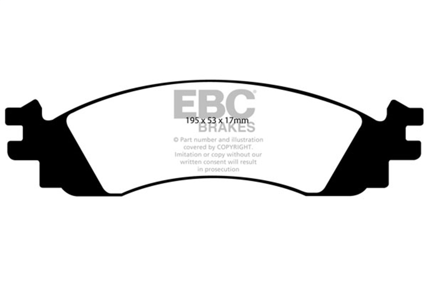 EBC DP41767R - 06-10 Ford Explorer 4.0 2WD Yellowstuff Front Brake Pads