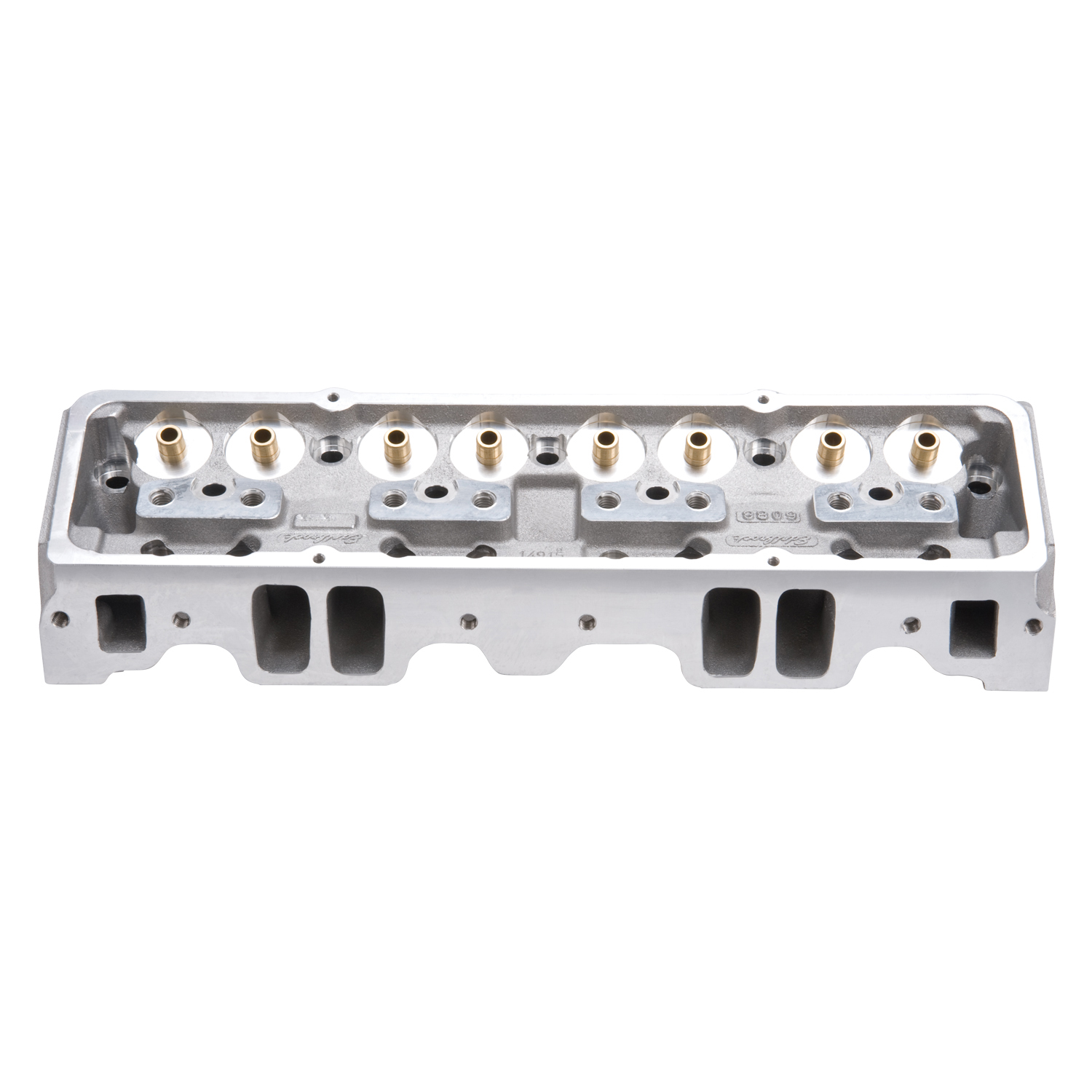 Edelbrock 60947 - Cyl Head SBC Nhra Legal 64cc Angled Plug Bare Single