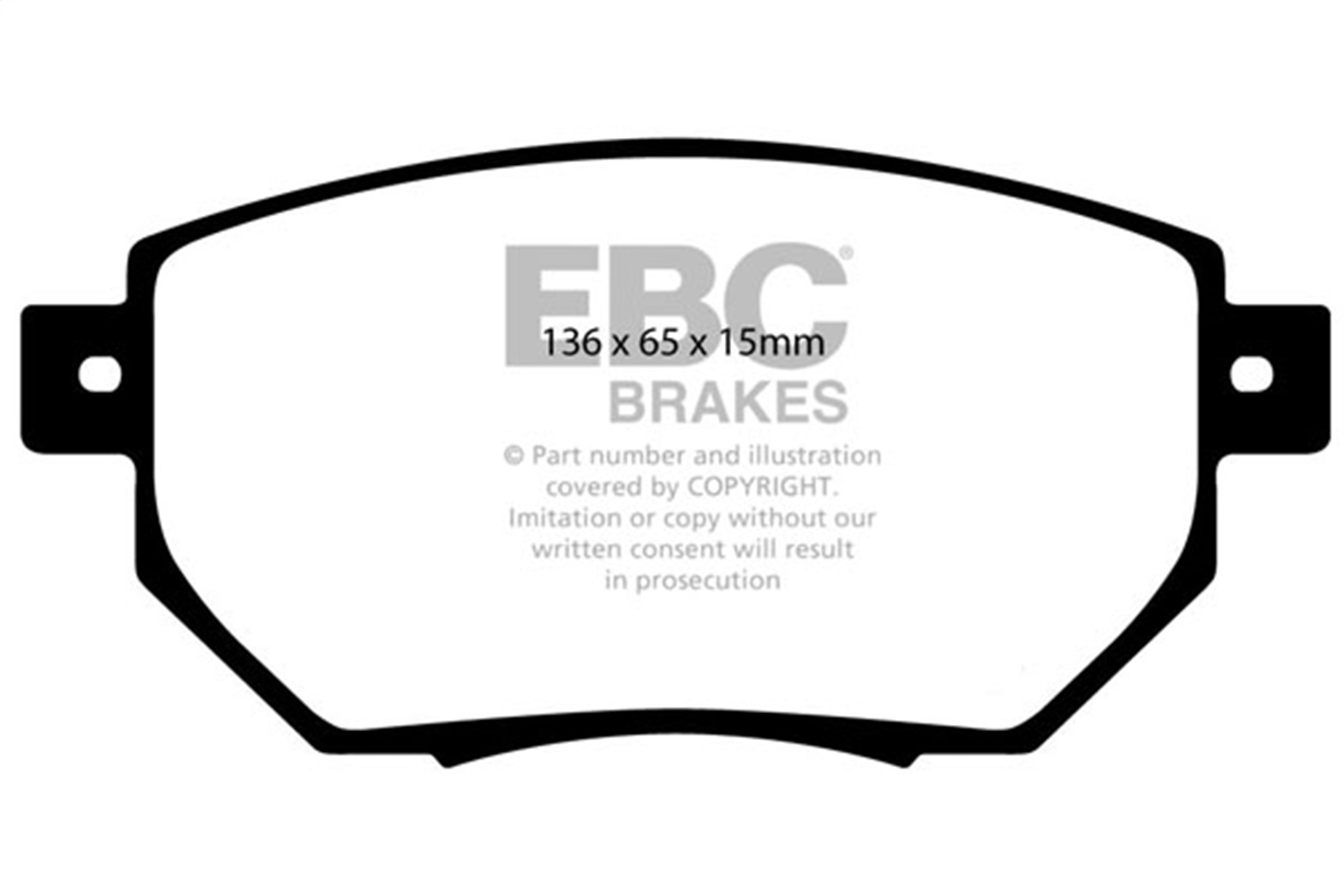 EBC DP41659R - 03-05 Infiniti FX35 3.5 Yellowstuff Front Brake Pads