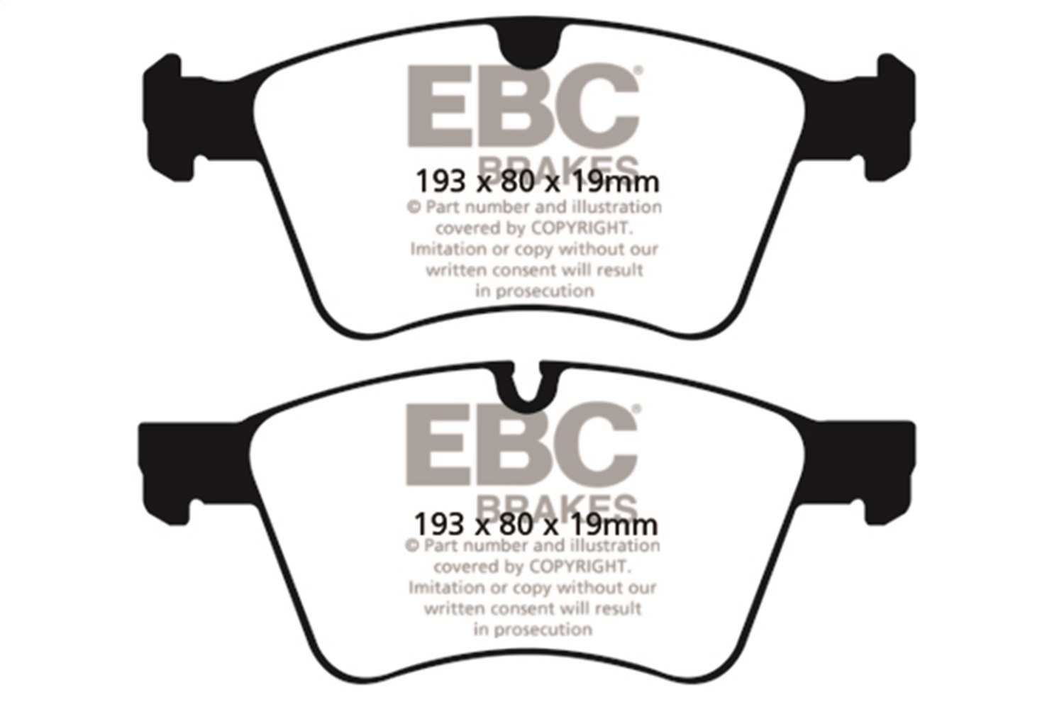 EBC DP41860R - 08-10 Mercedes-Benz GL320 3.0 TD (373mm Front Rotors) Yellowstuff Front Brake Pads