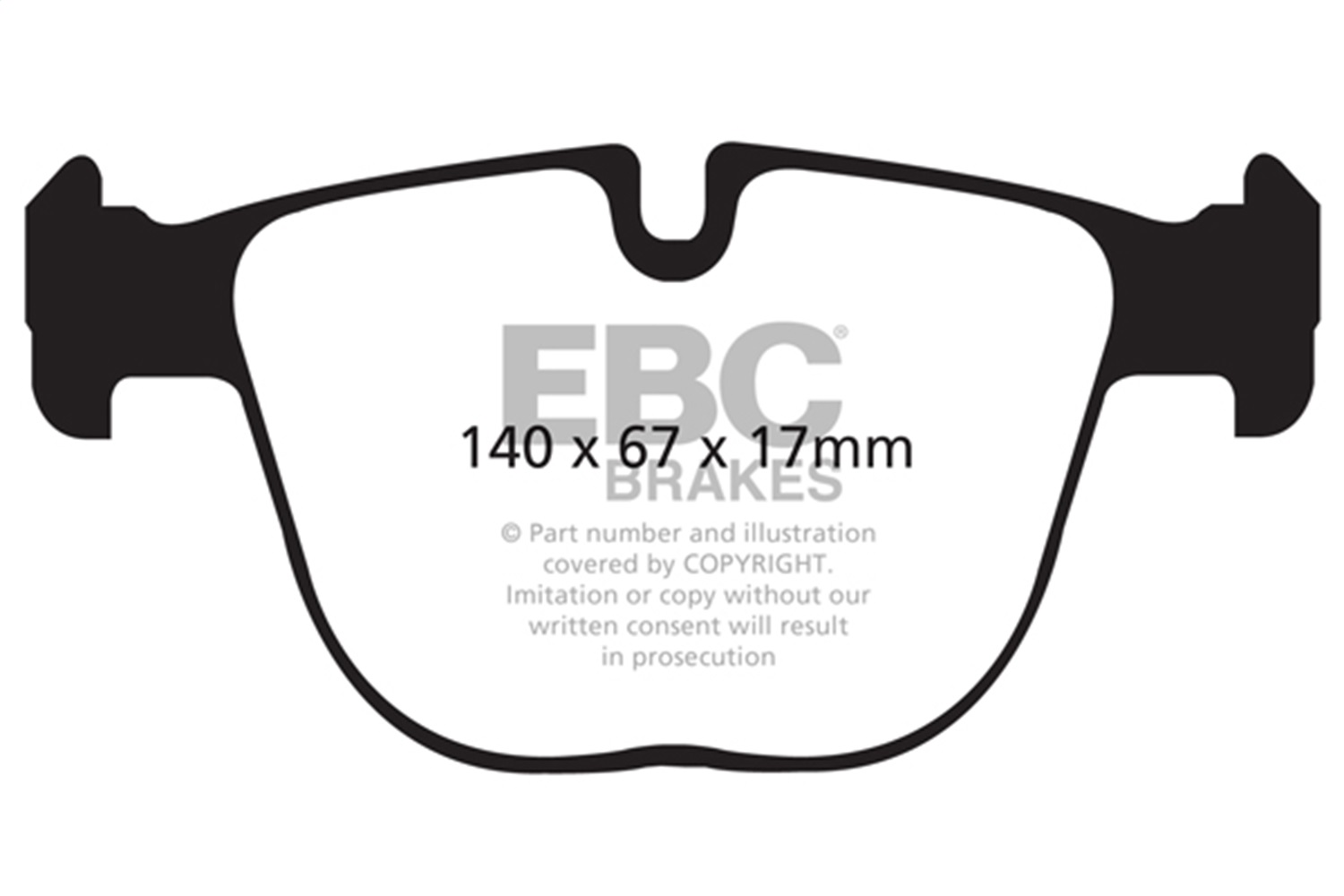 EBC DP42008R - 10+ BMW X5M 4.4 Twin Turbo Yellowstuff Rear Brake Pads