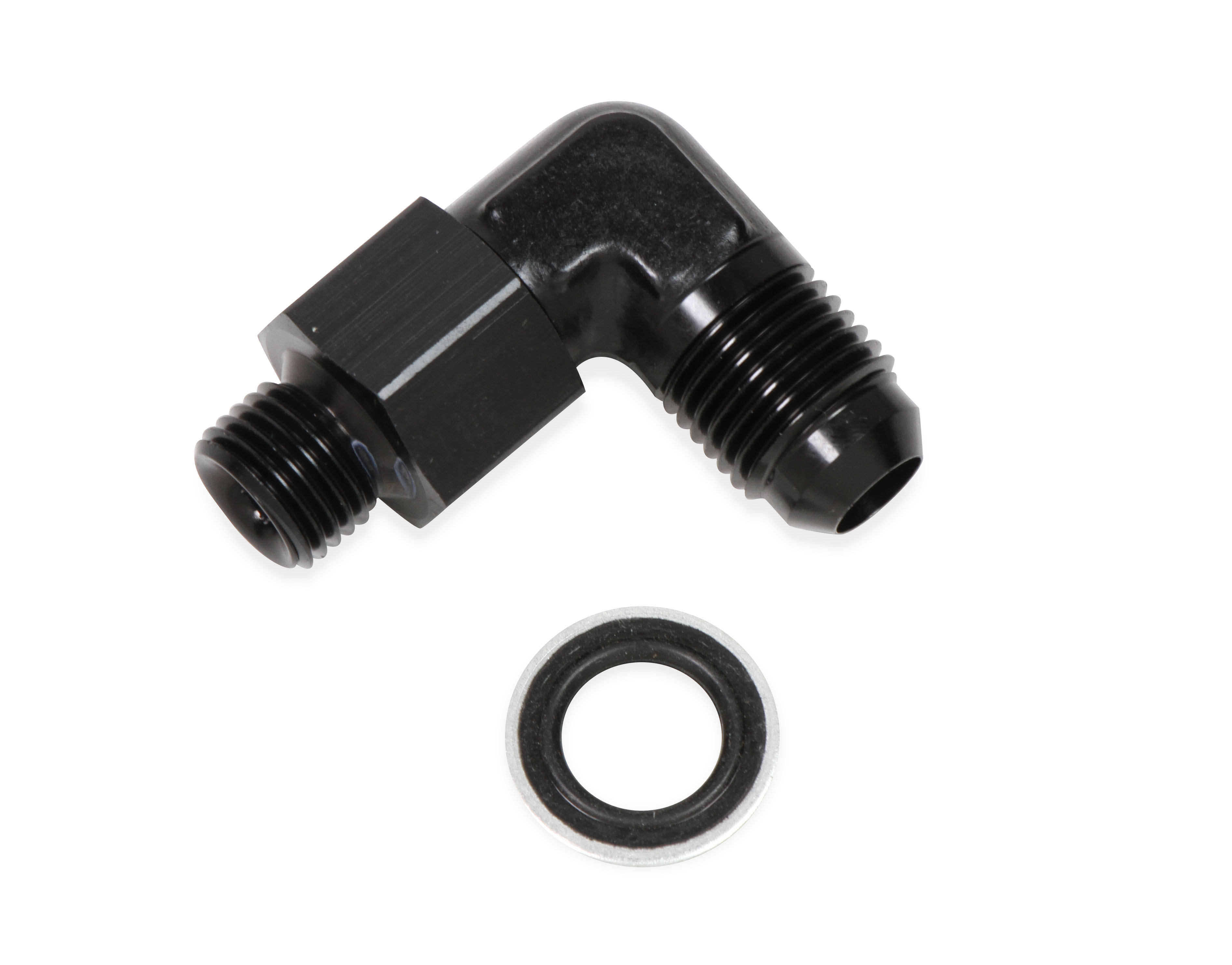 Earl's Performance AT949091ERL - 90 Deg. Aluminum AN to Metric Swivel Adapter