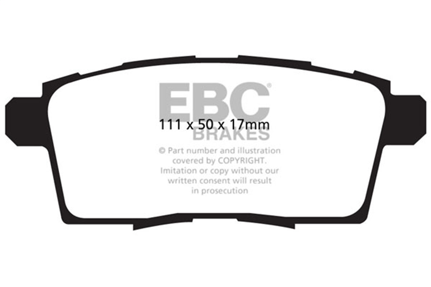 EBC DP41795R - 06-08 Ford Edge 3.5 2WD Yellowstuff Rear Brake Pads
