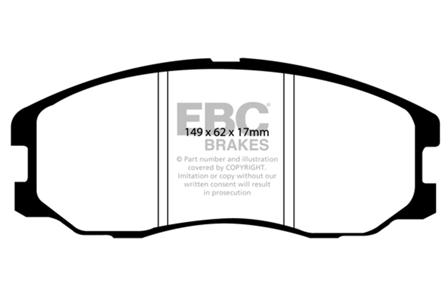 EBC DP41975R - 07-09 Chevrolet Equinox 3.4 Yellowstuff Front Brake Pads