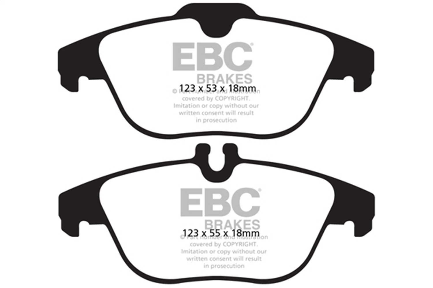 EBC DP42012R - 13-16 Mercedes-Benz GLK250 2.1 Twin TD Yellowstuff Rear Brake Pads