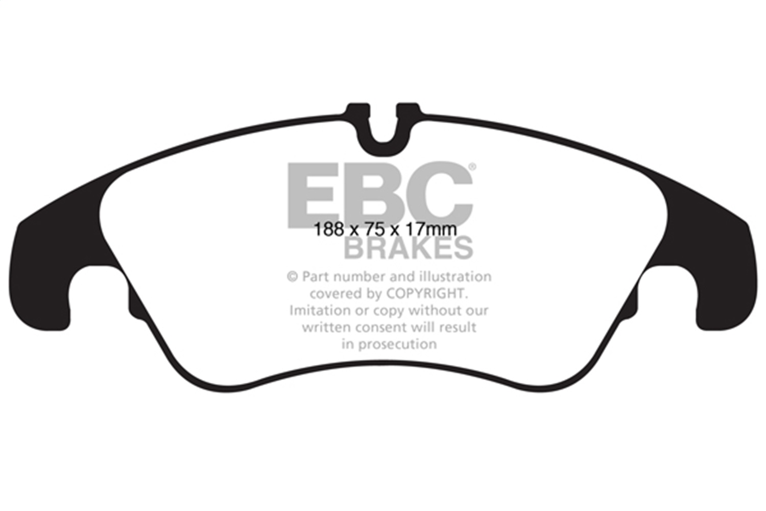 EBC DP42022R - 11 Audi A6 2.0 Turbo Yellowstuff Front Brake Pads