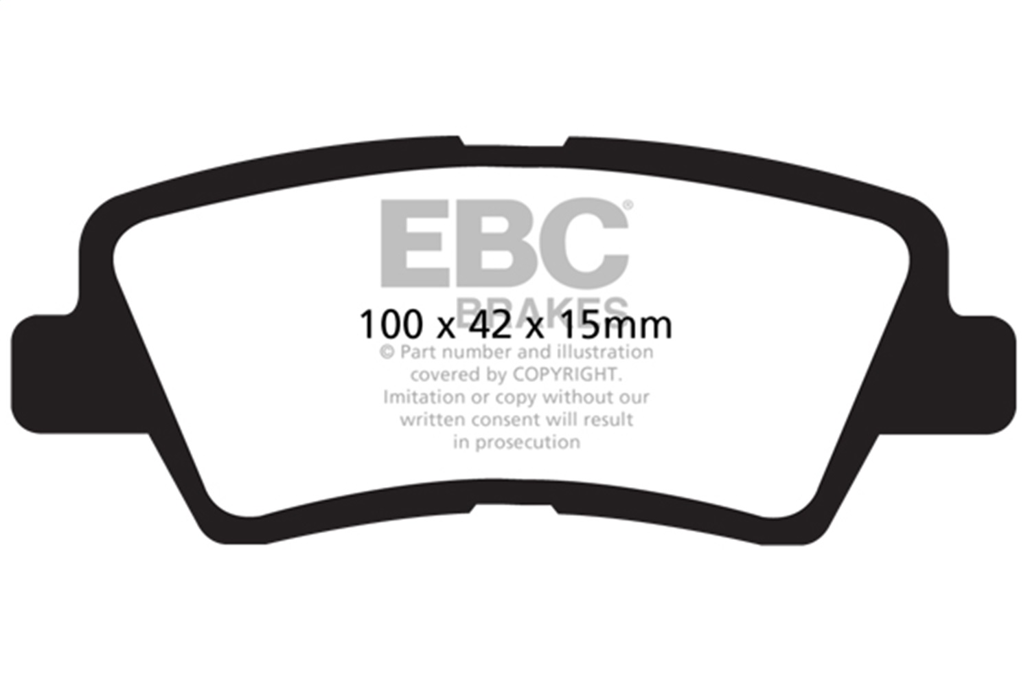 EBC DP41875R - 12 Hyundai Elantra 1.8 Yellowstuff Rear Brake Pads