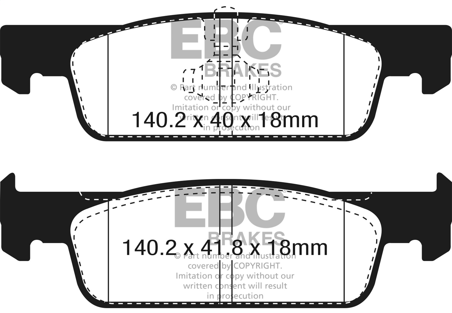 EBC DP42335R - Yellowstuff Street And Track Brake Pads